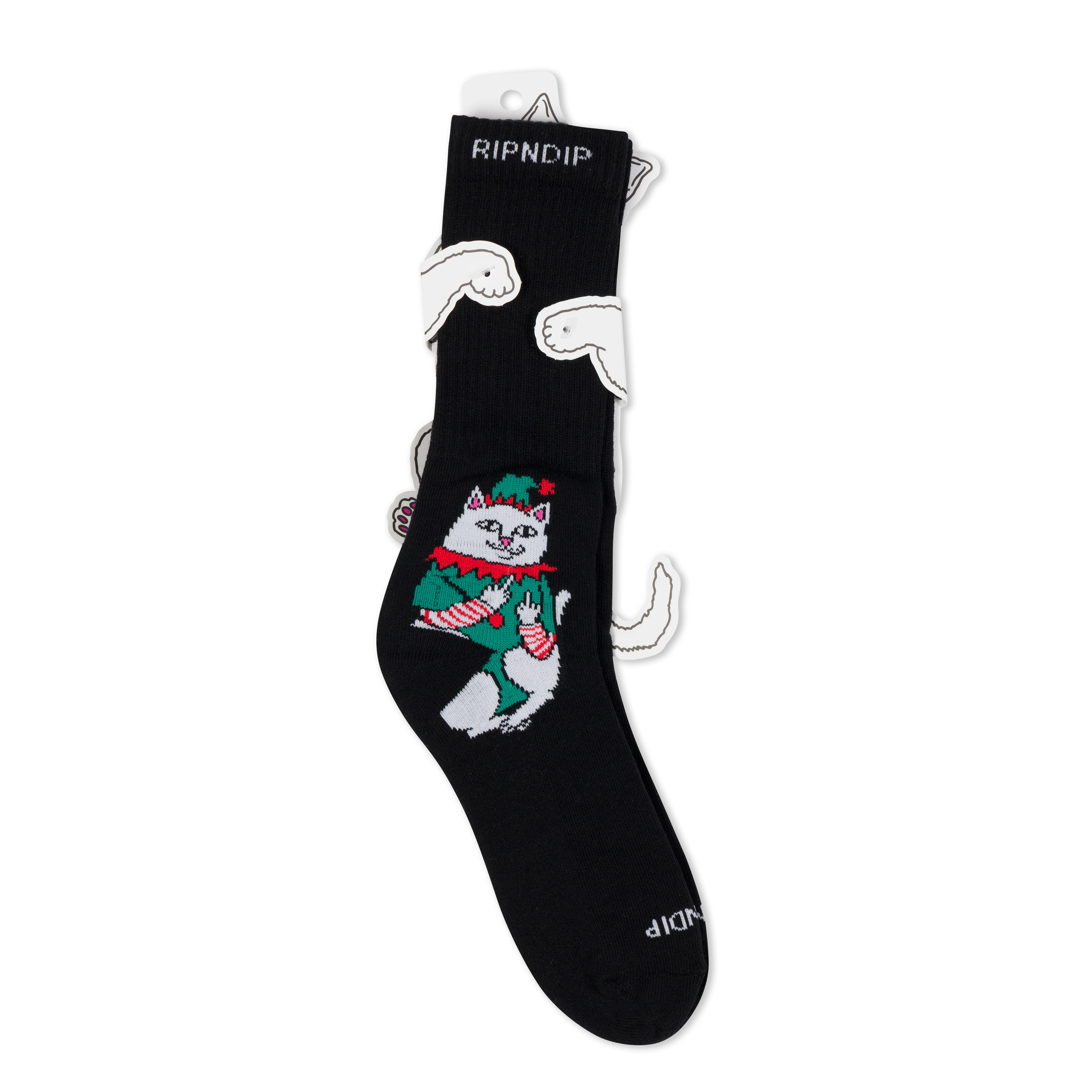 Nermal Elf Socks (Black) - Image 3