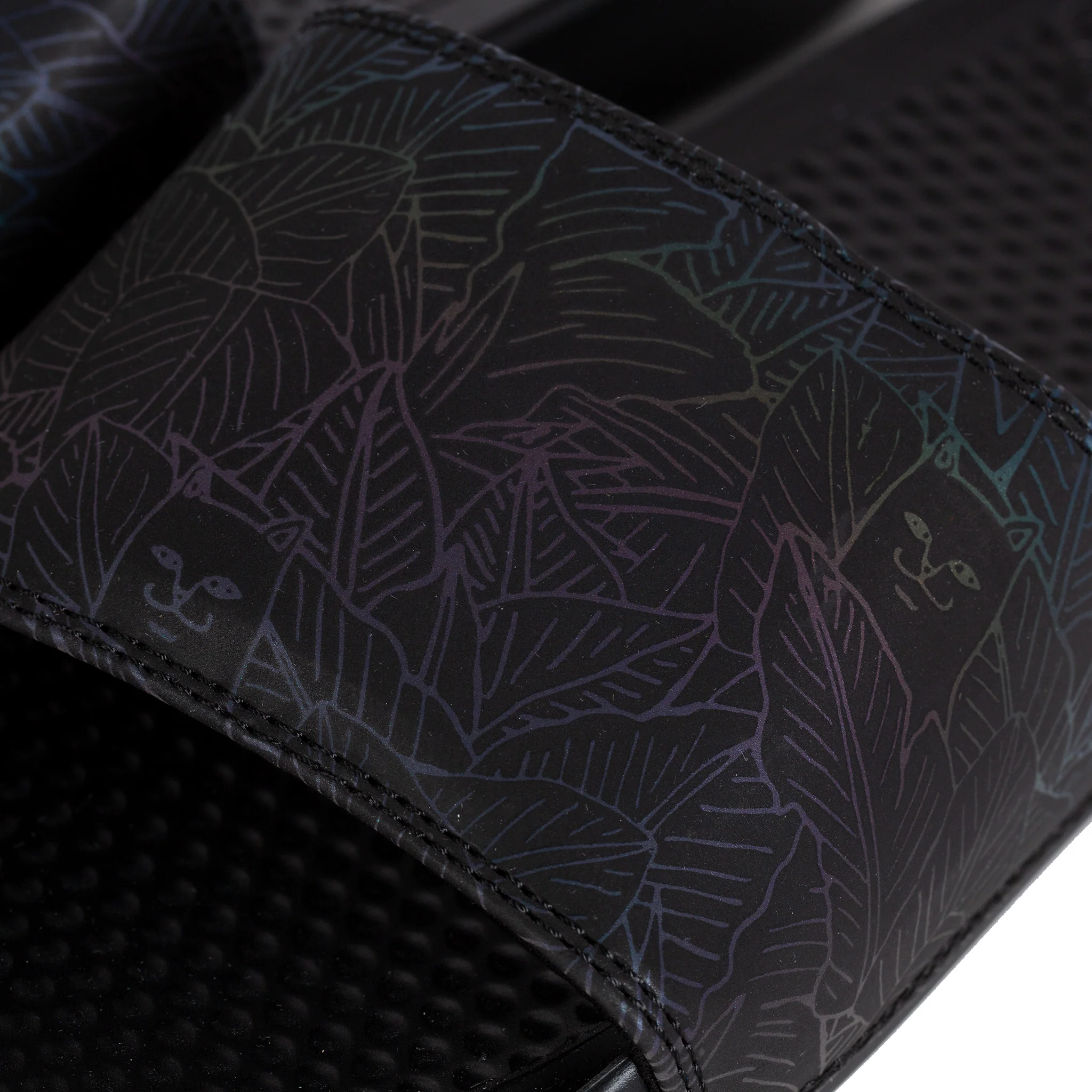 Nermal Leaf Slides (Black Iridescent) - Image 5