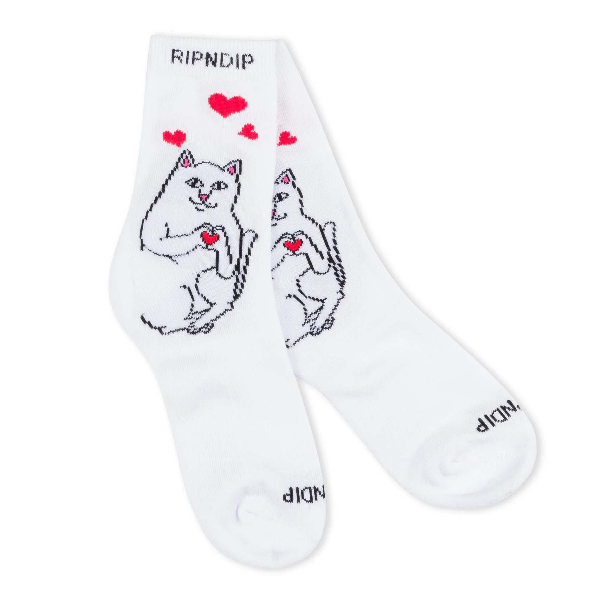 Nermal Loves Mid Socks (White) - Image 2