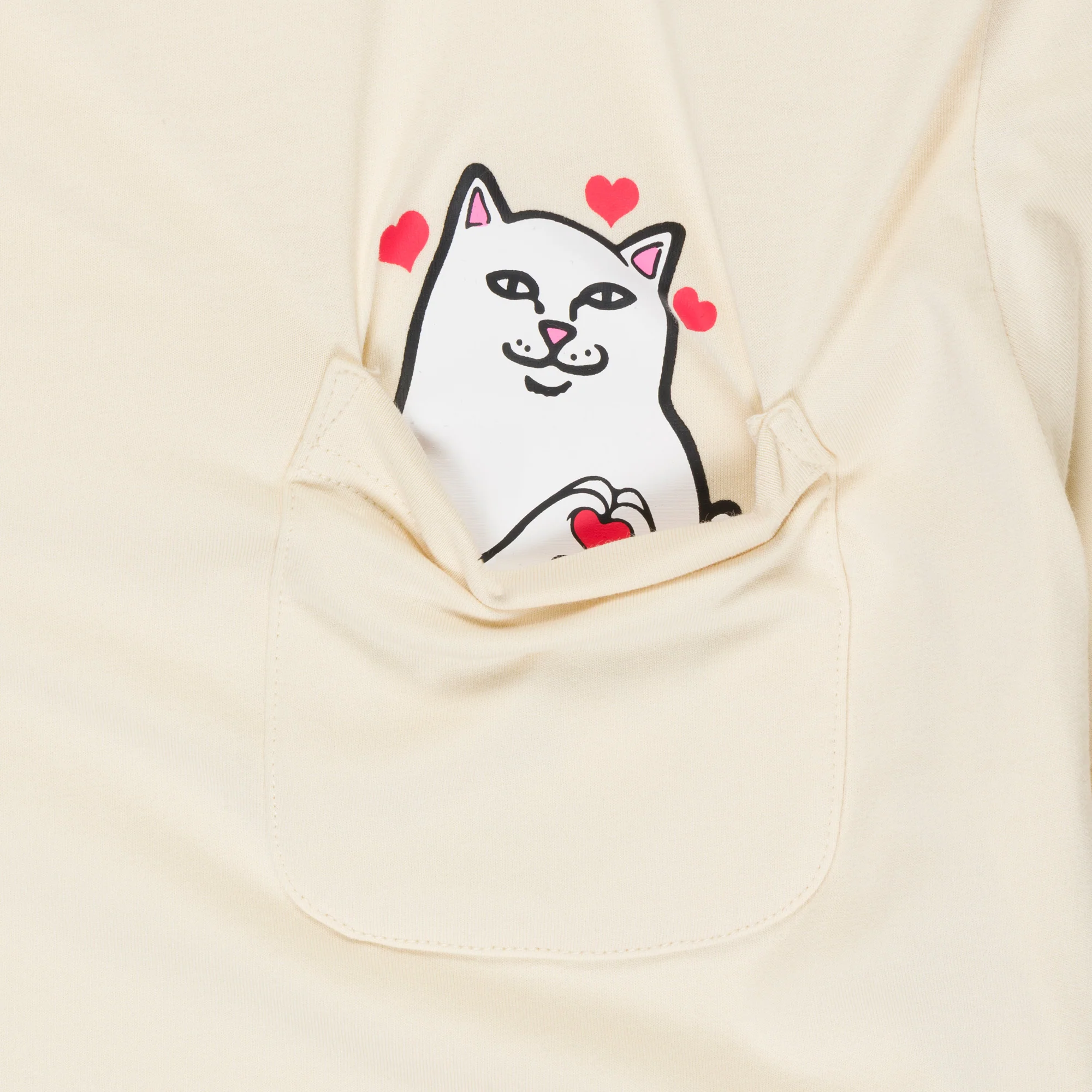 Nermal Loves Pocket Tee (Natural) - Image 2