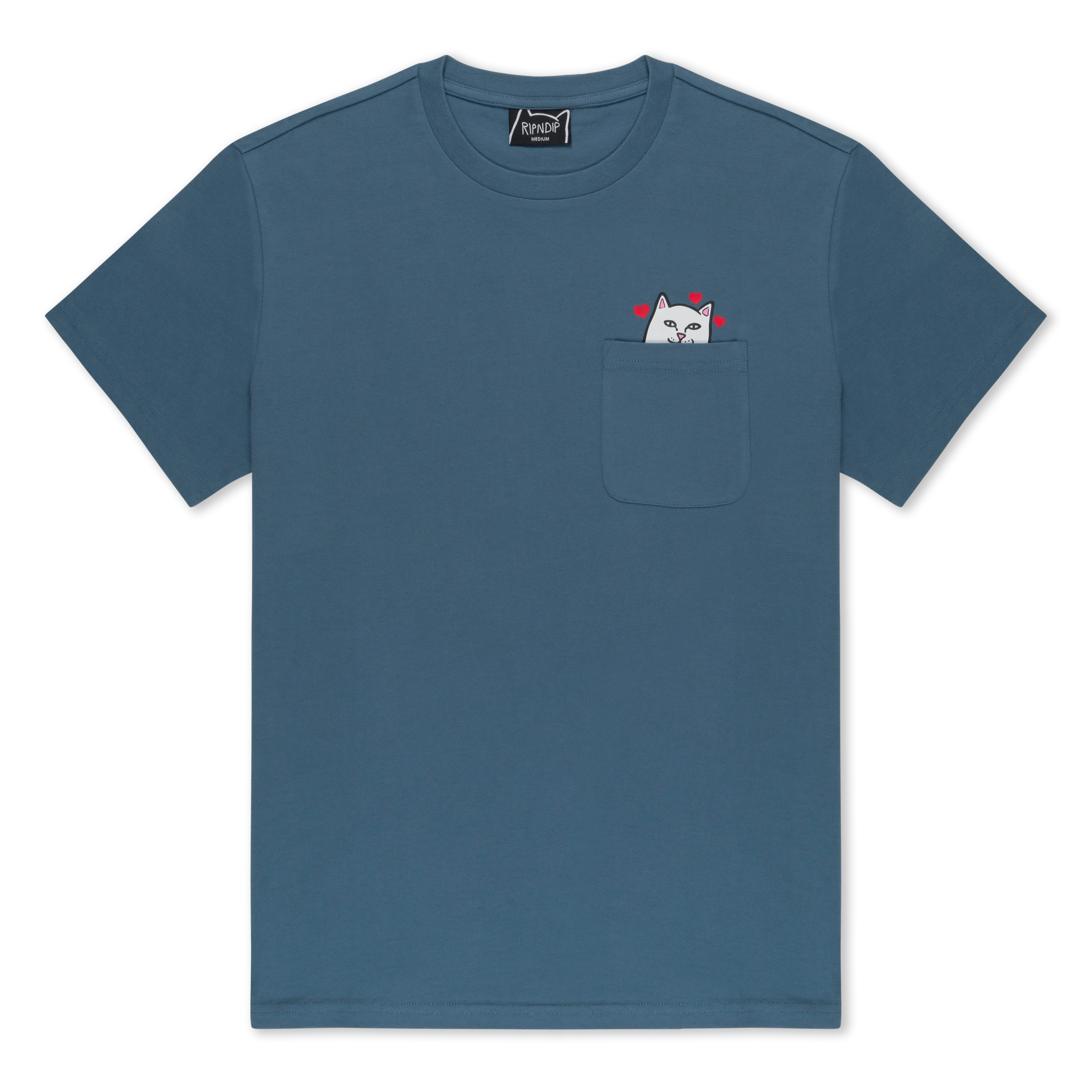 Nermal Loves Pocket Tee (Slate) - Image 3
