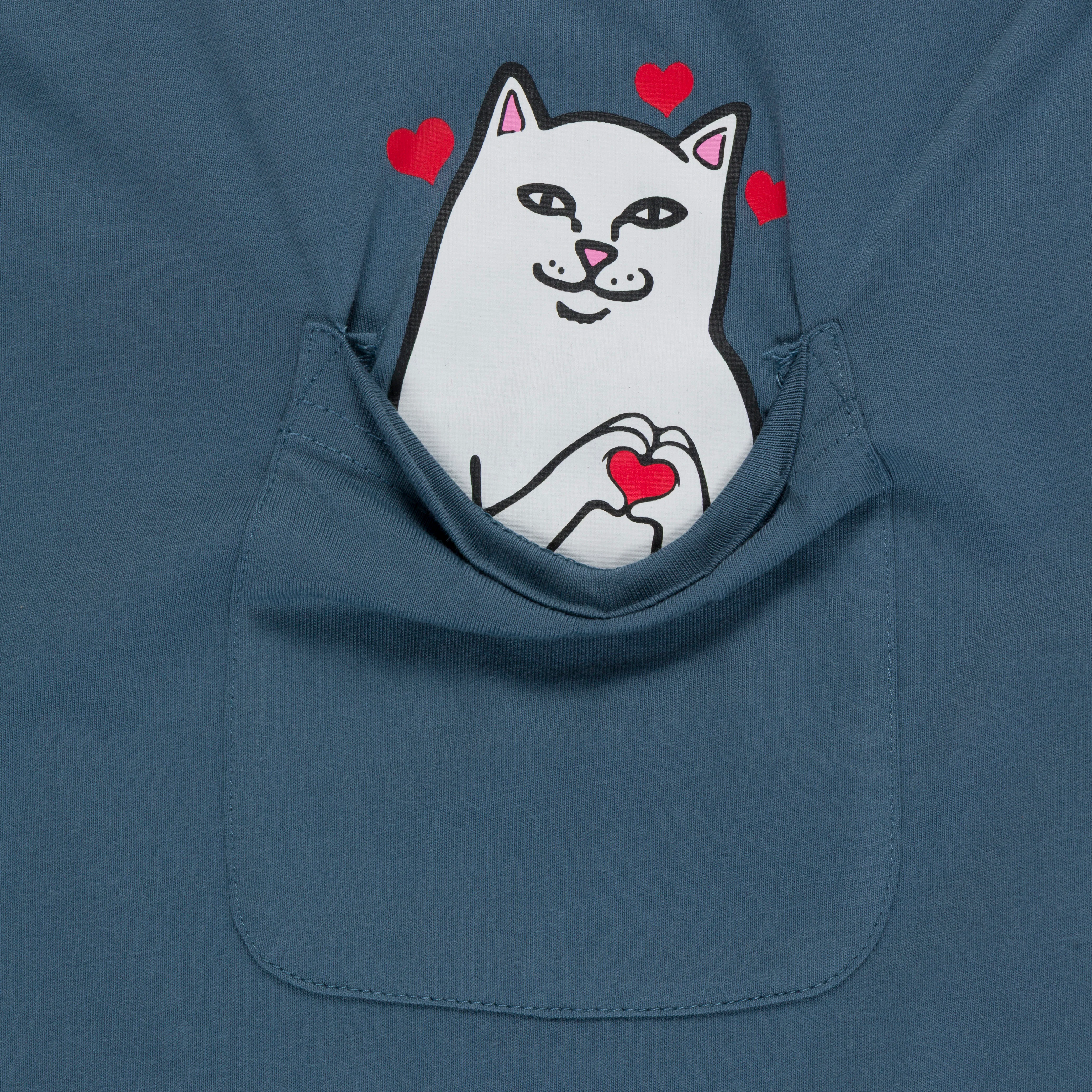 Nermal Loves Pocket Tee (Slate) - Image 5