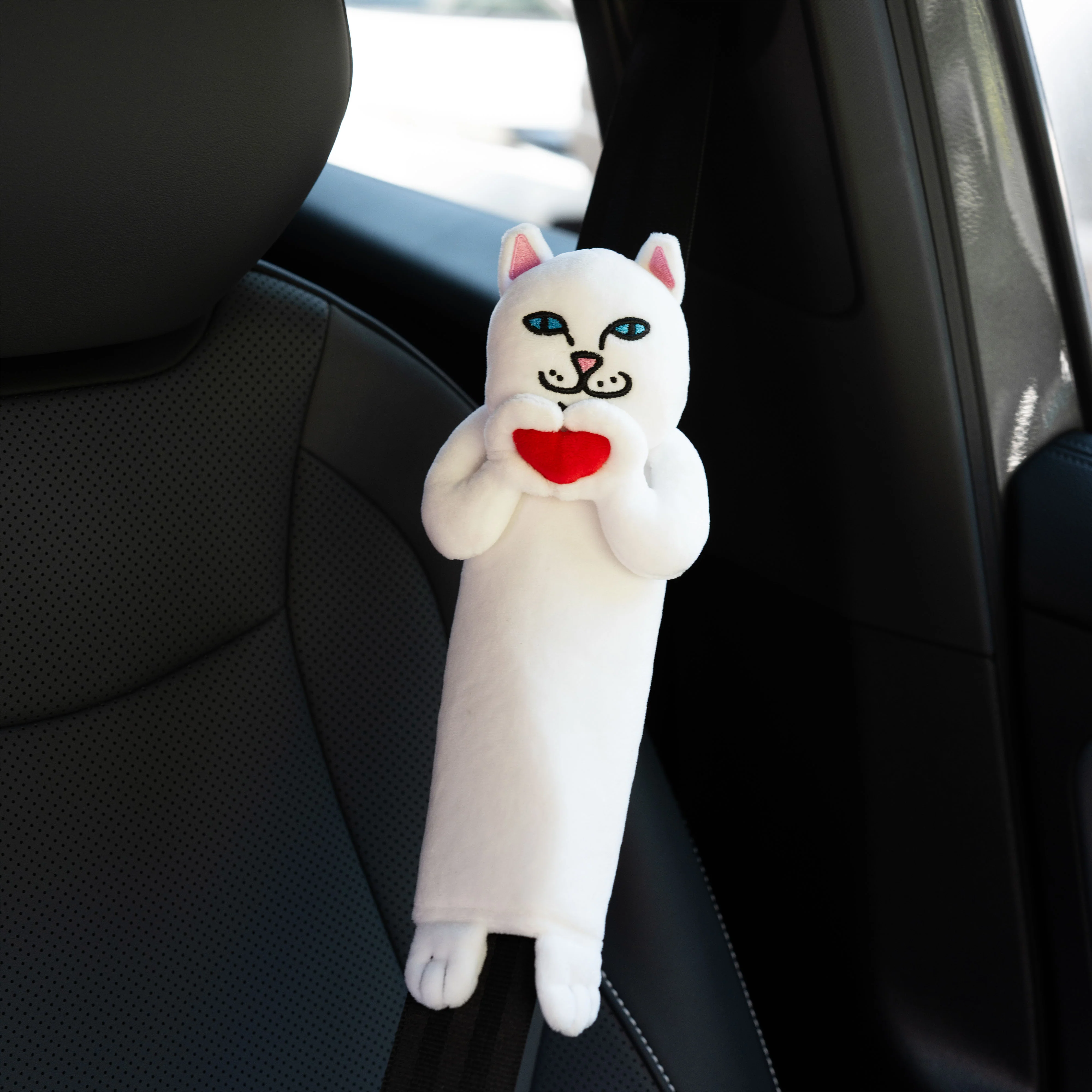 Nermal Loves Seat Belt Cover (White) - Image 2