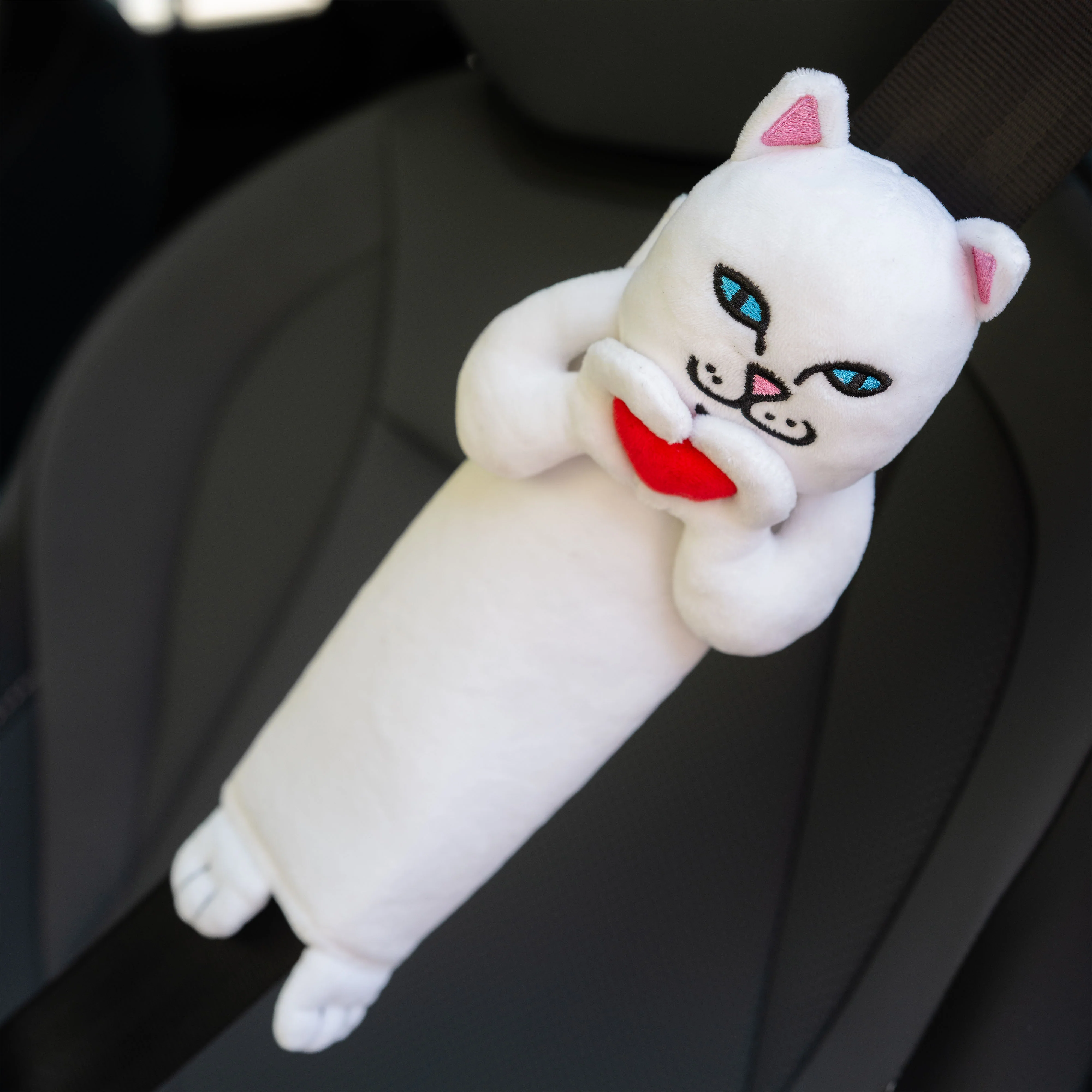 Nermal Loves Seat Belt Cover (White) - Image 3