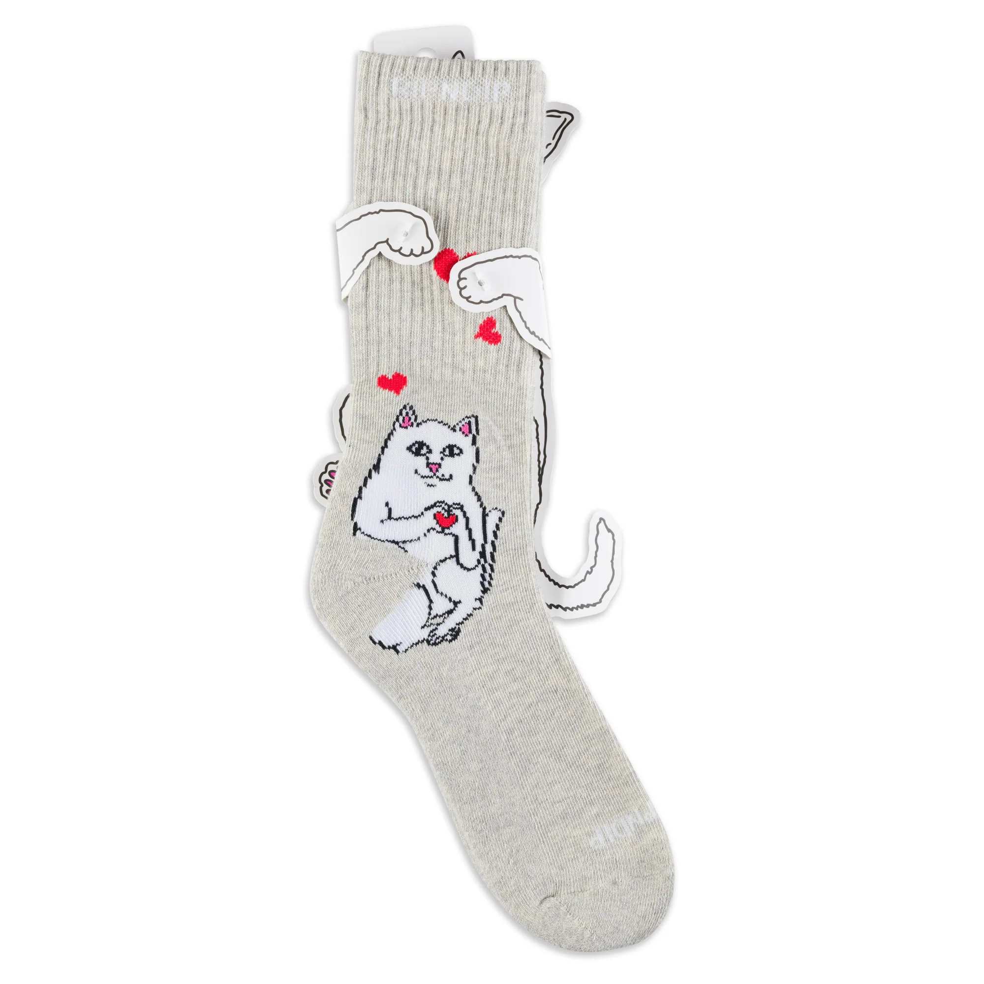 Nermal Loves Socks (Ash Heather) - Image 3