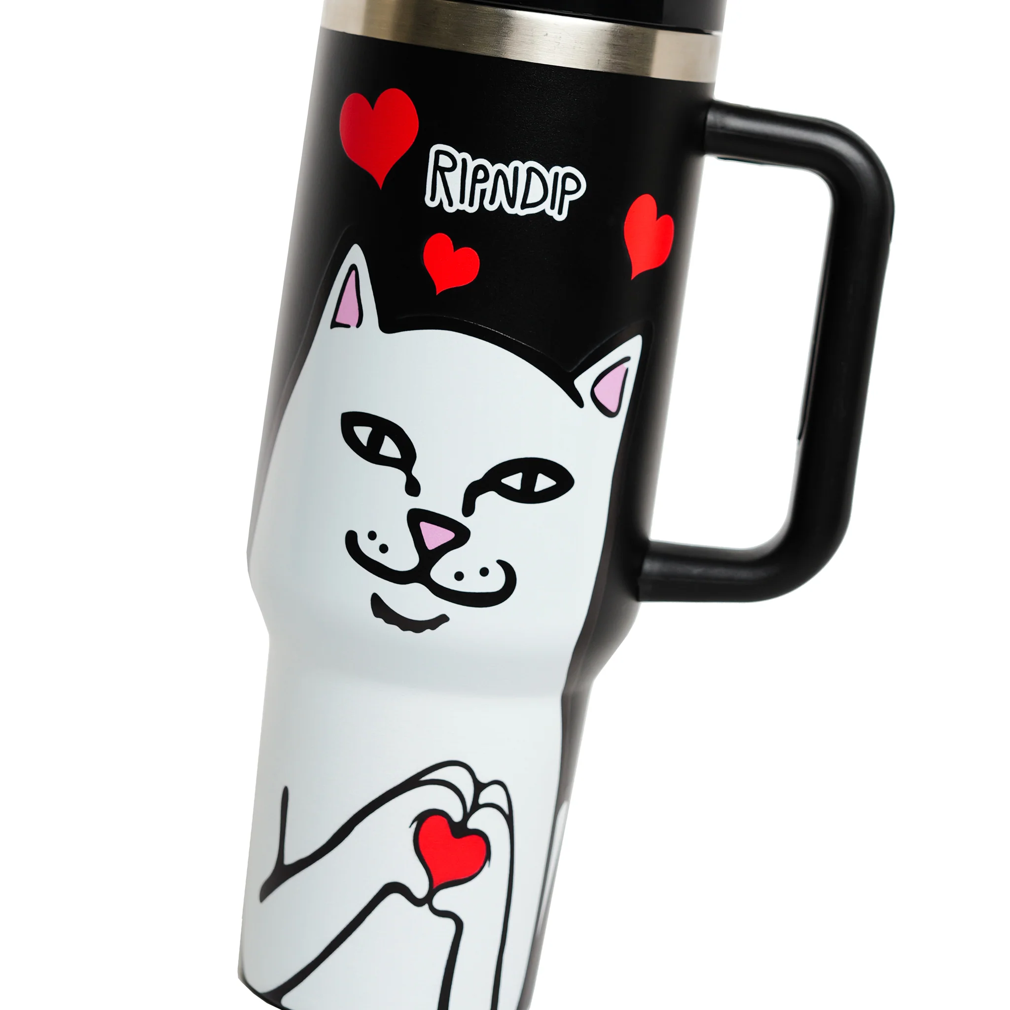 Nermal Loves Tumbler (Black) - Image 3