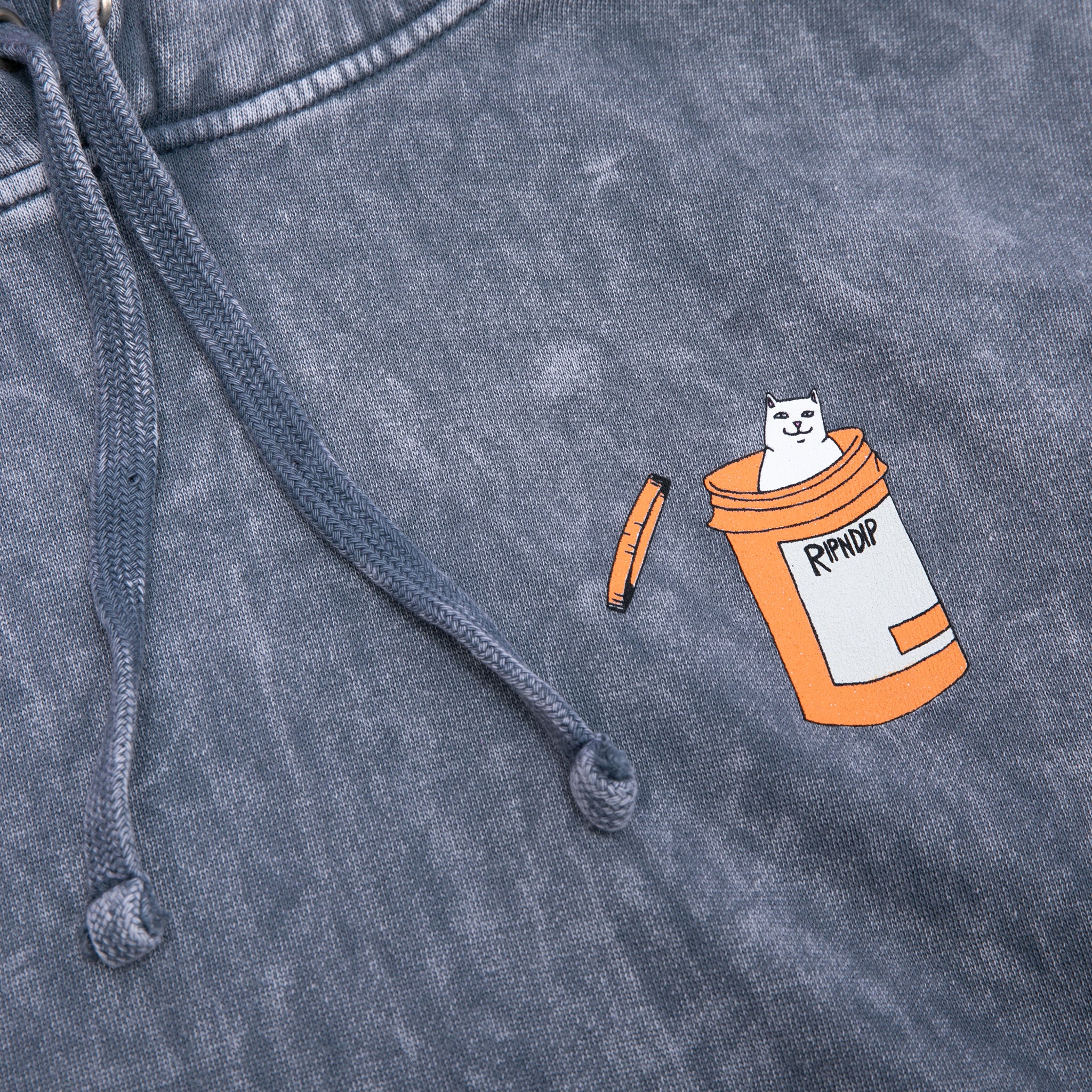 Nermal Pills Hoodie (Grey Mineral Wash) - Image 3