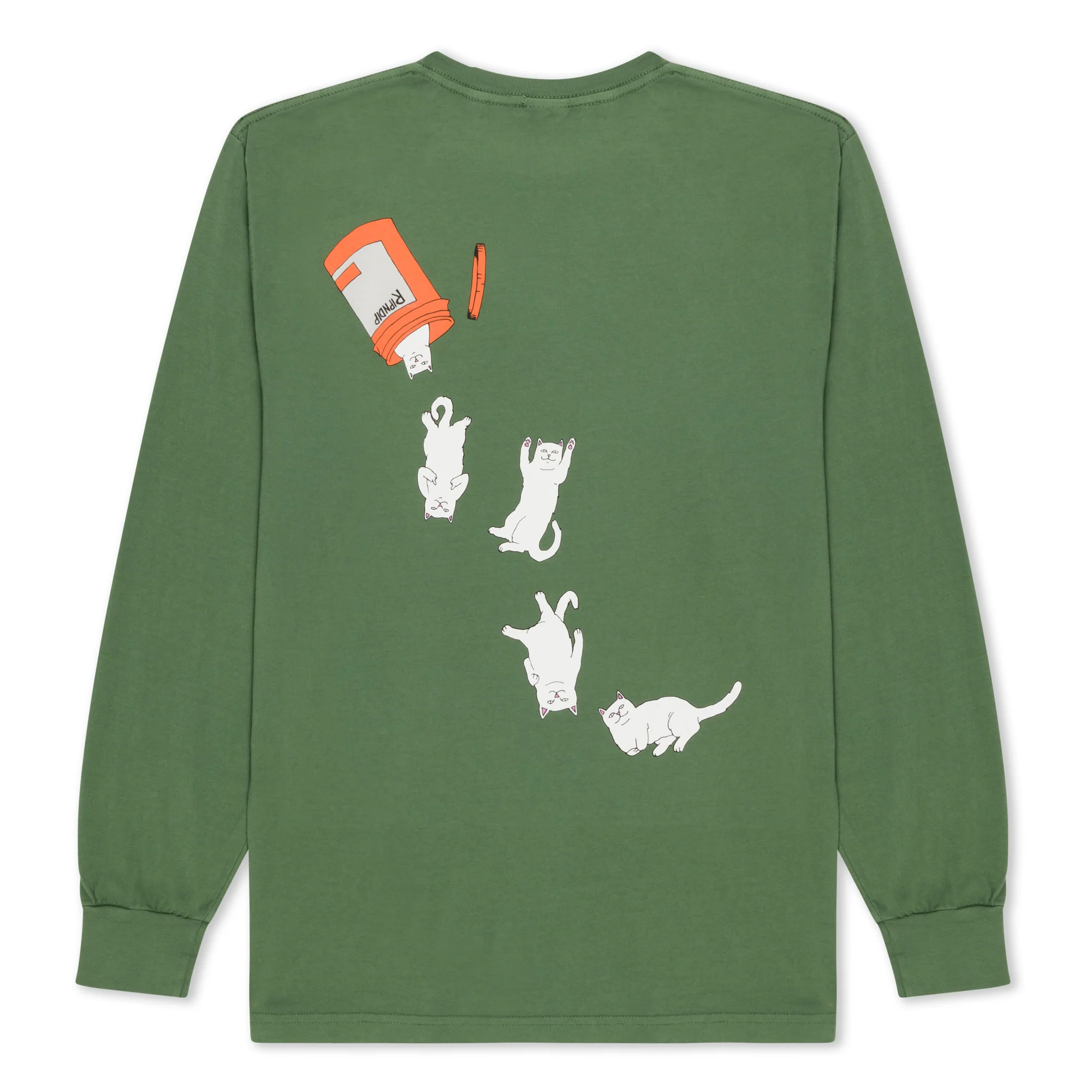 Nermal Pills Long Sleeve (Olive) - Image 2