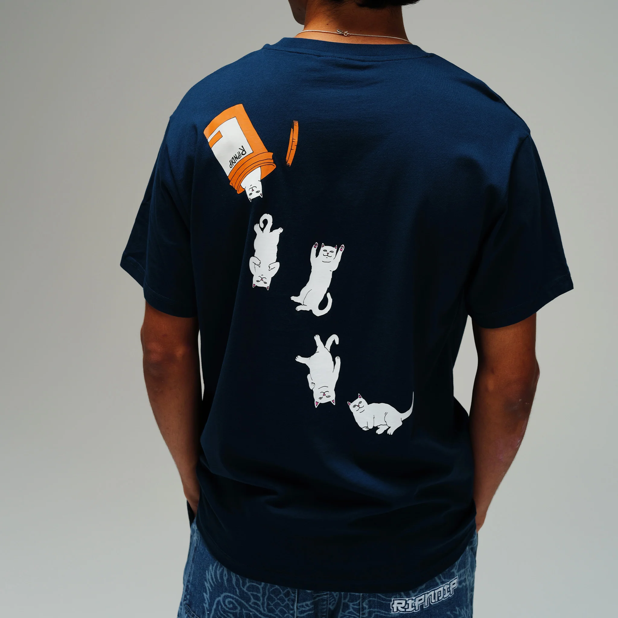 Nermal Pills Tee (Navy) - Image 2