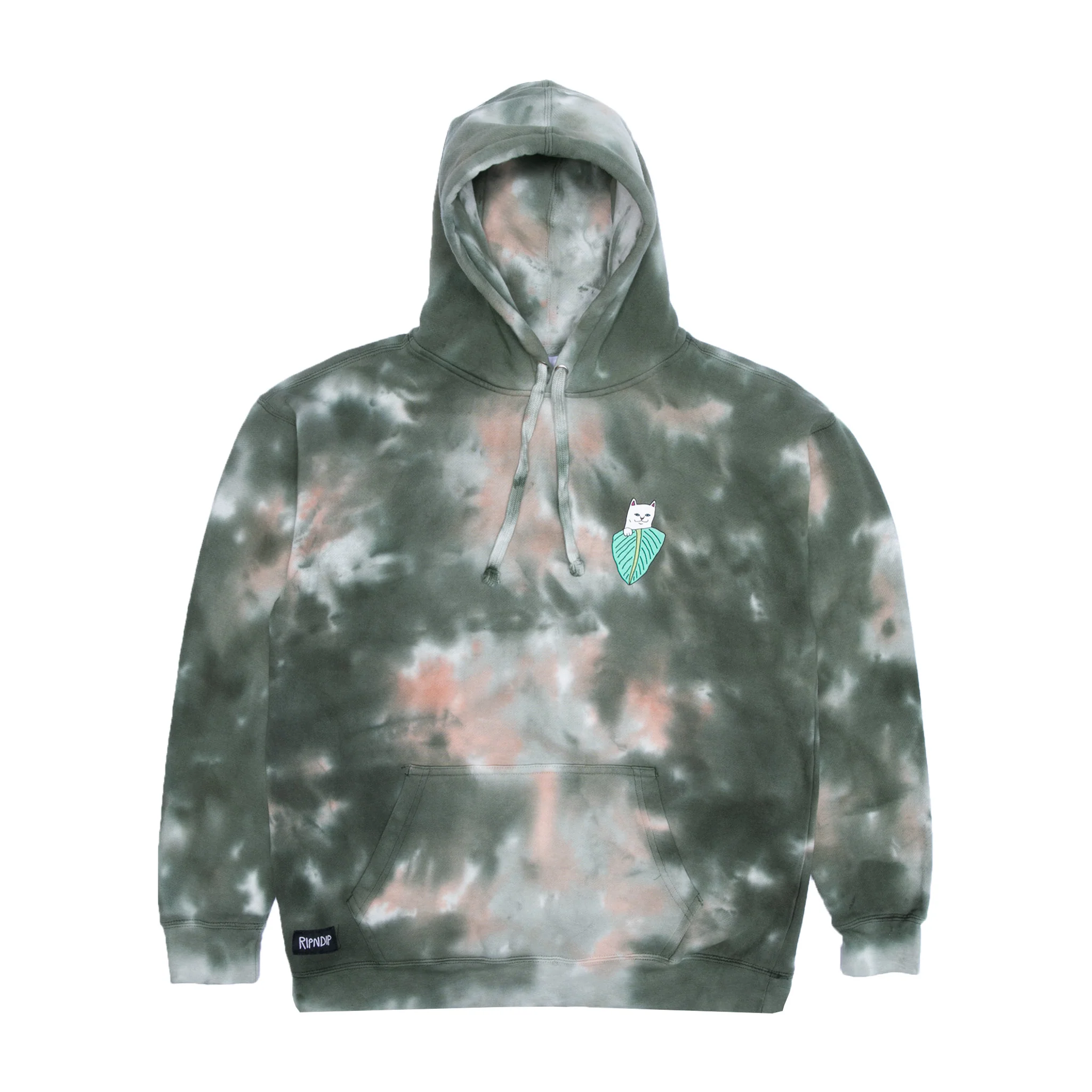 Nermal Portrait Hoodie (Olive/Orange) - Image 2