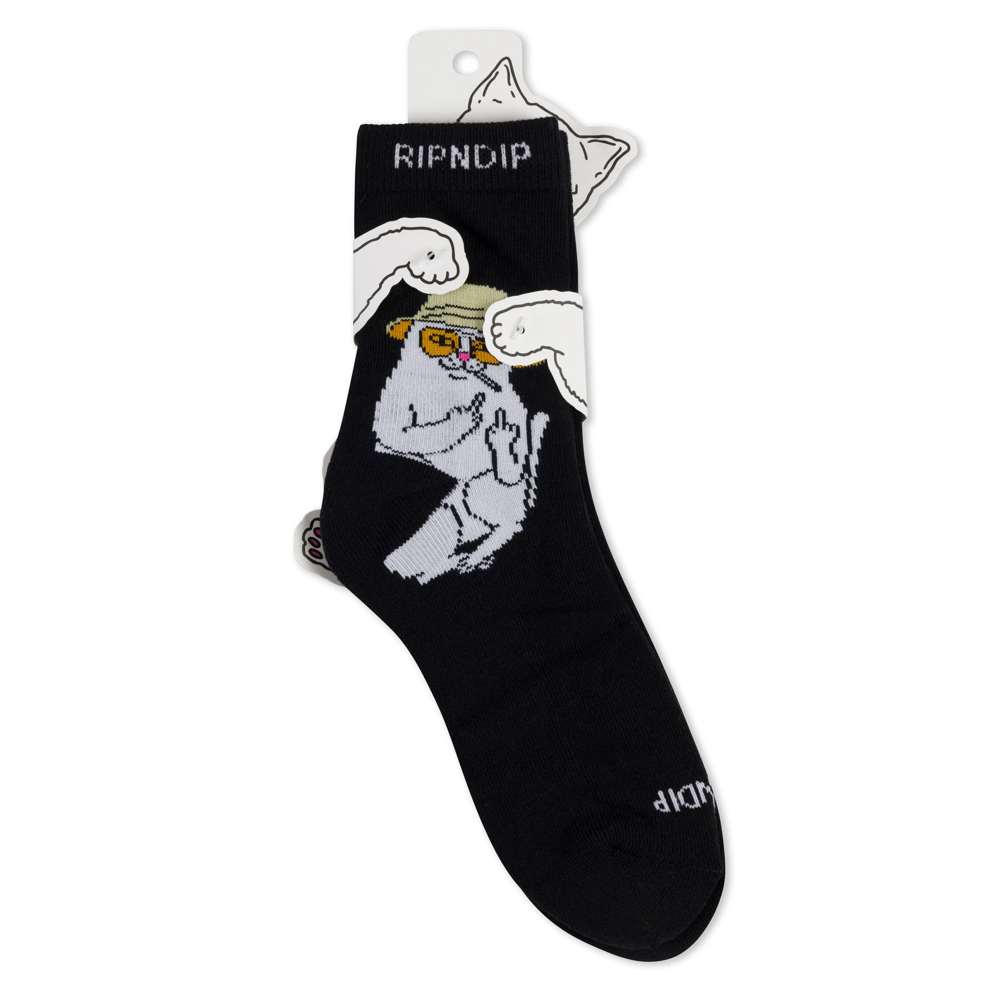 Nermal S Thompson Mid Socks (Black) - Image 3