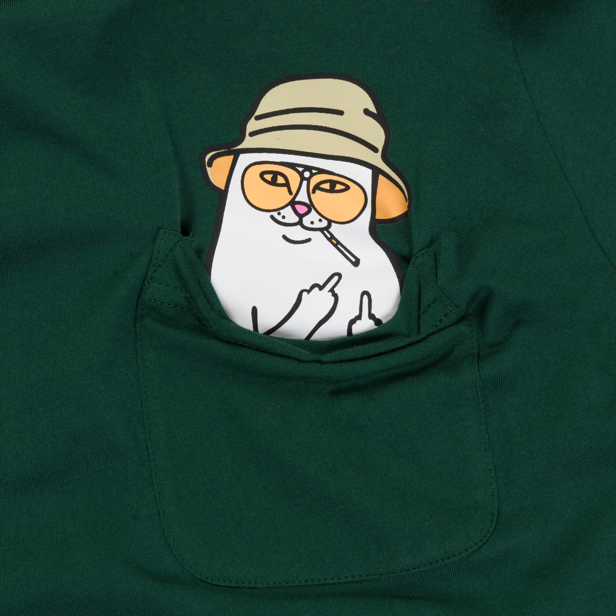 Nermal S Thompson Pocket Tee (Hunter Green) - Image 2