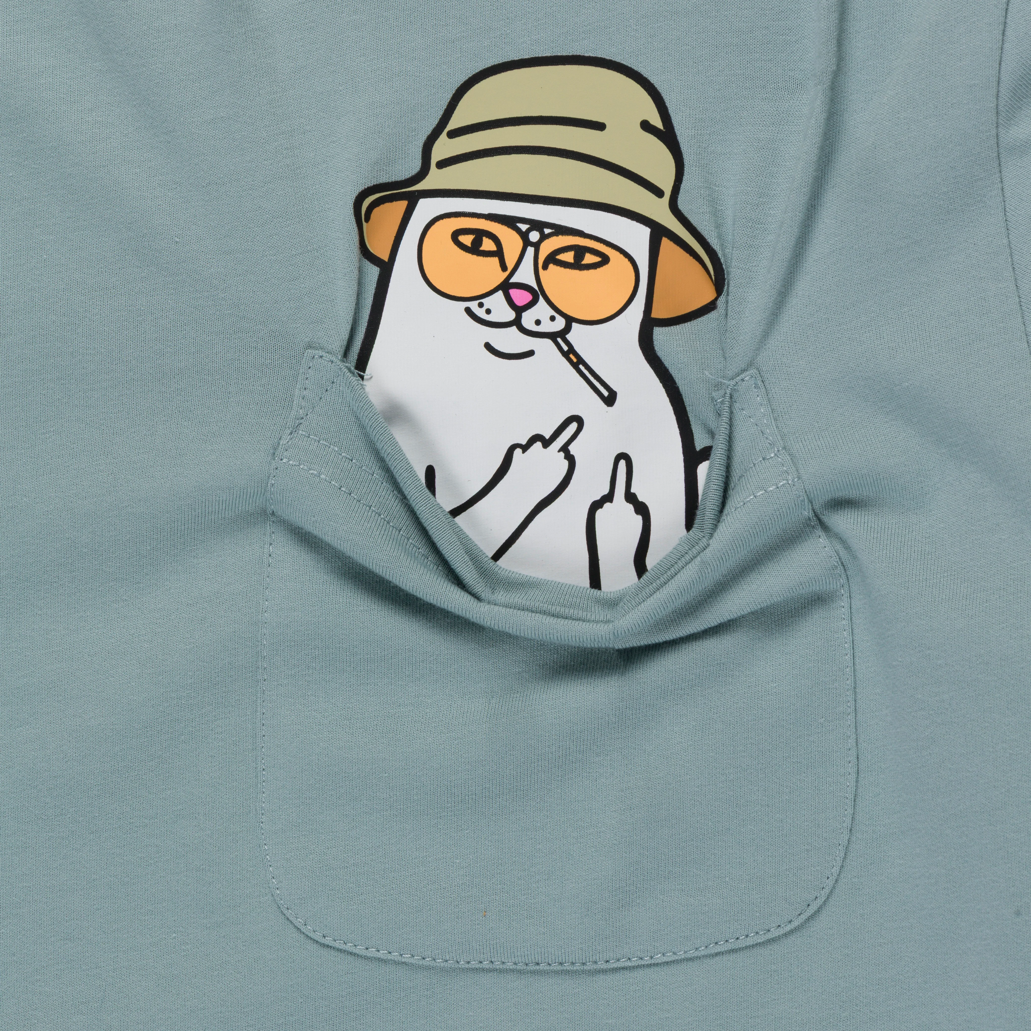 Nermal S Thompson Pocket Tee (Silver Blue) - Image 4