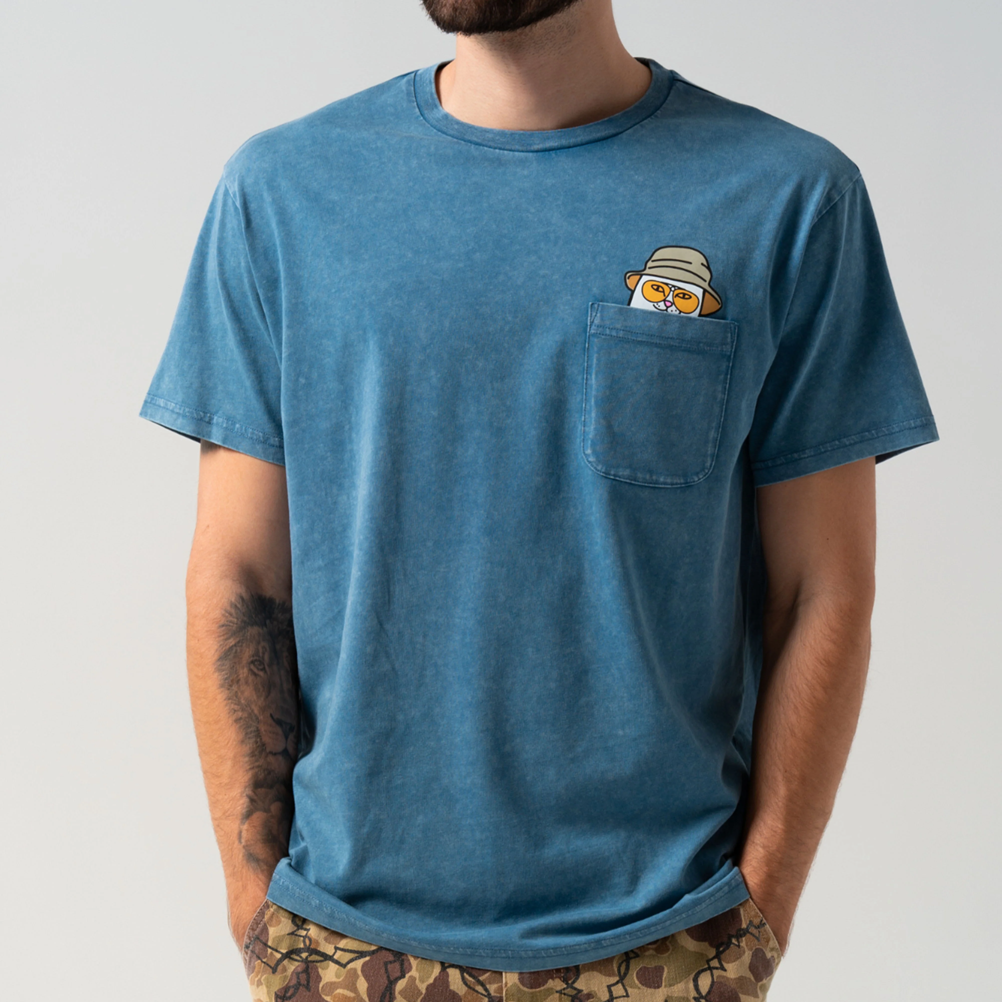 Nermal S Thompson Pocket Tee (Slate Mineral Wash) - Image 3