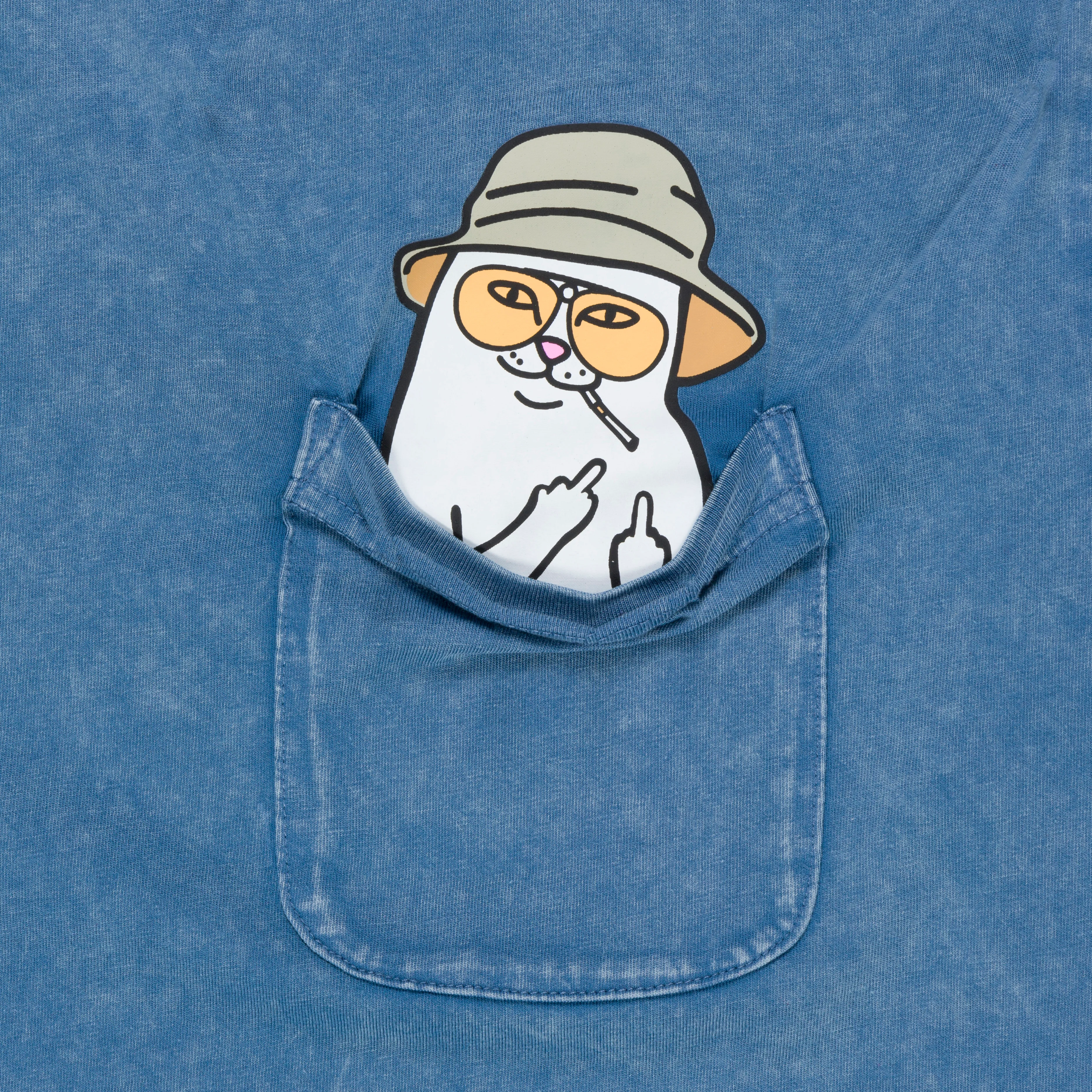 Nermal S Thompson Pocket Tee (Slate Mineral Wash) - Image 5