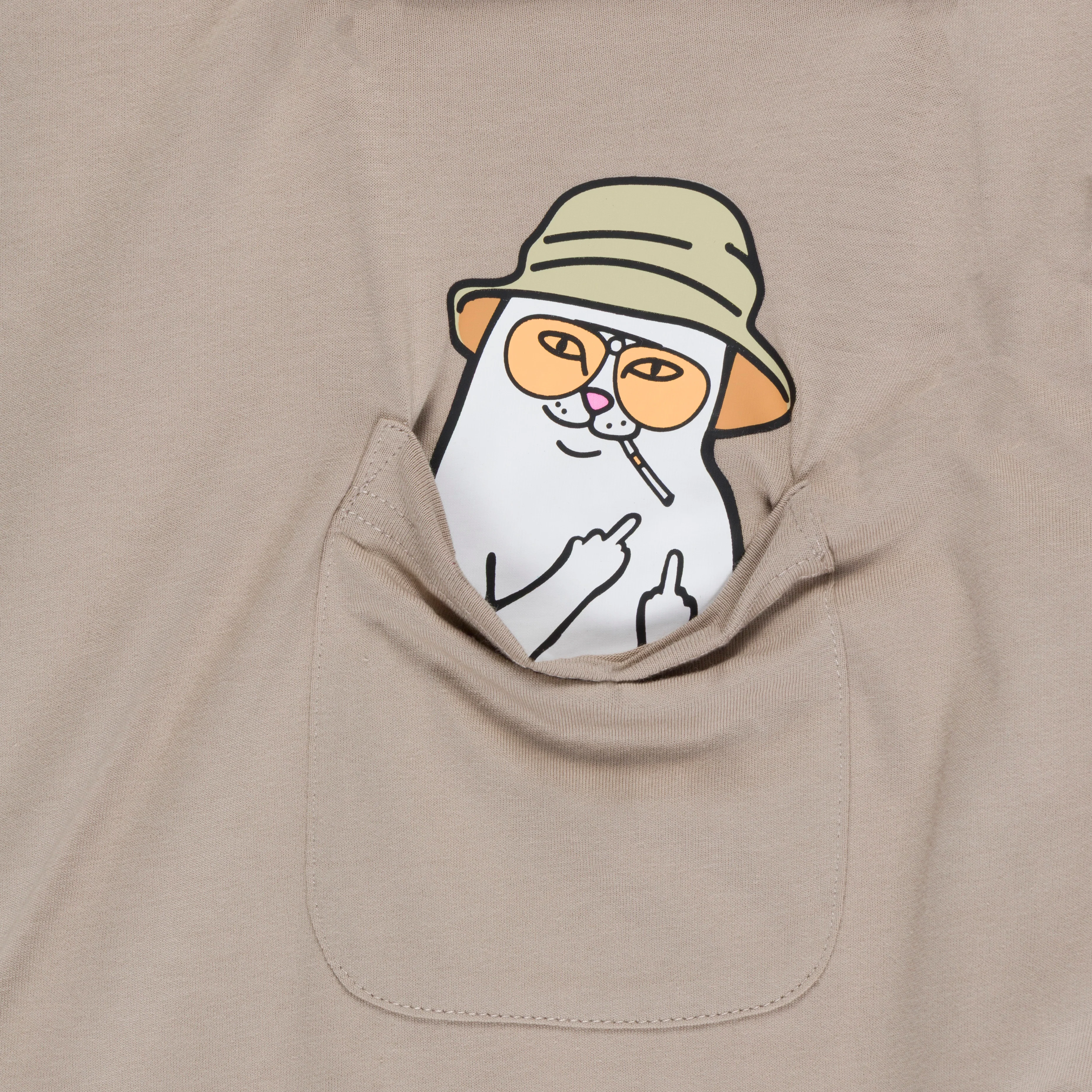 Nermal S Thompson Pocket Tee (Tan) - Image 4