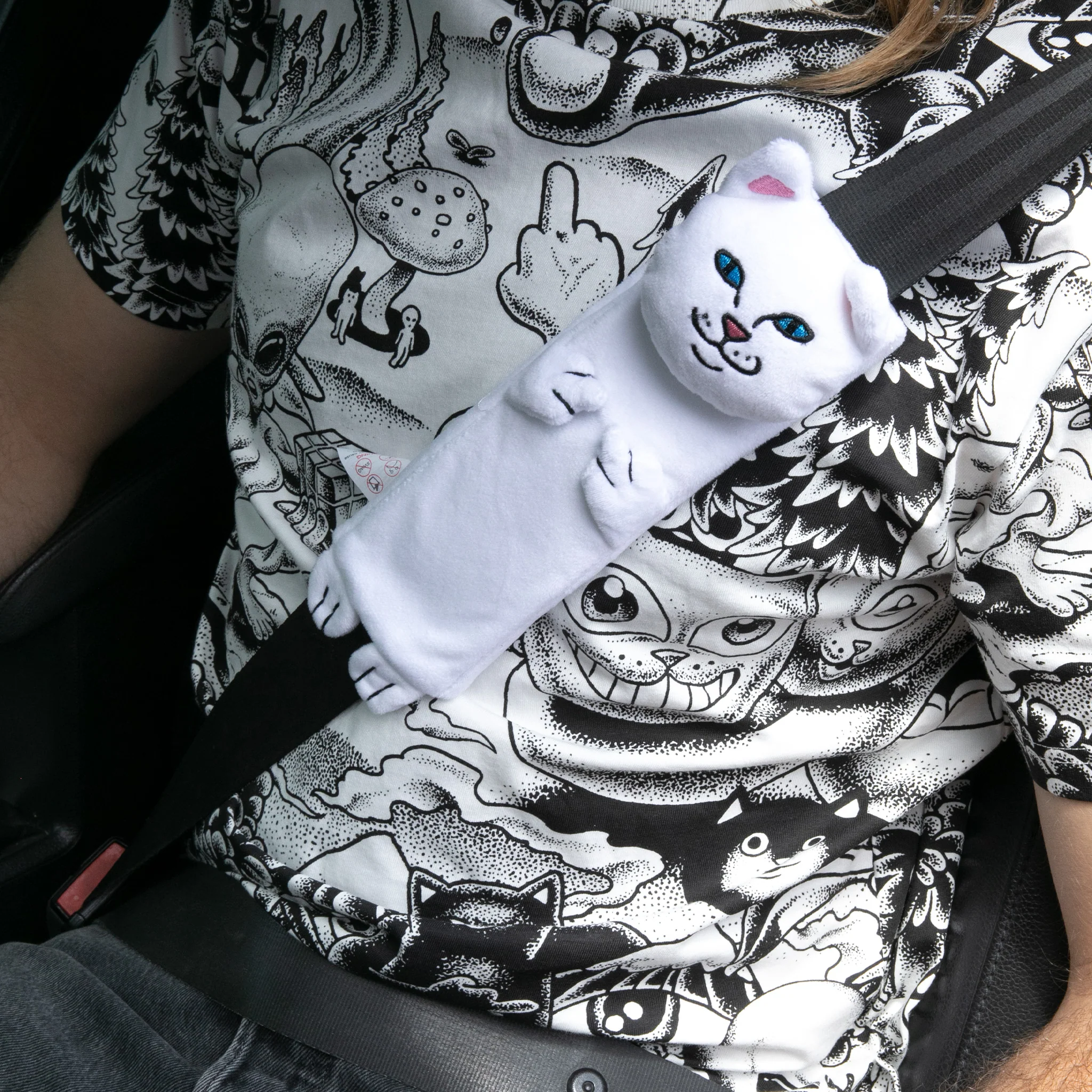 Nermal Seat Belt Cover (White) - Image 2