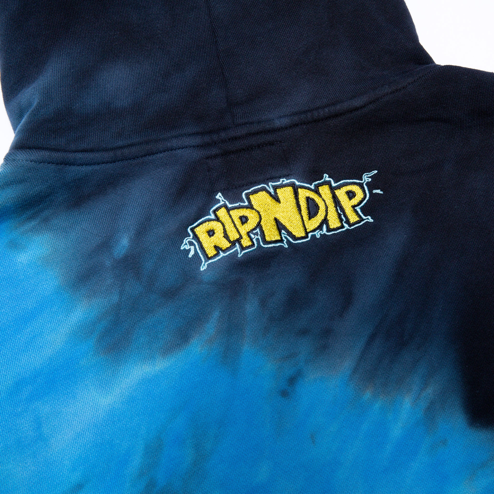 Nermku Battle Hoodie (Black/Blue Dye) - Image 4