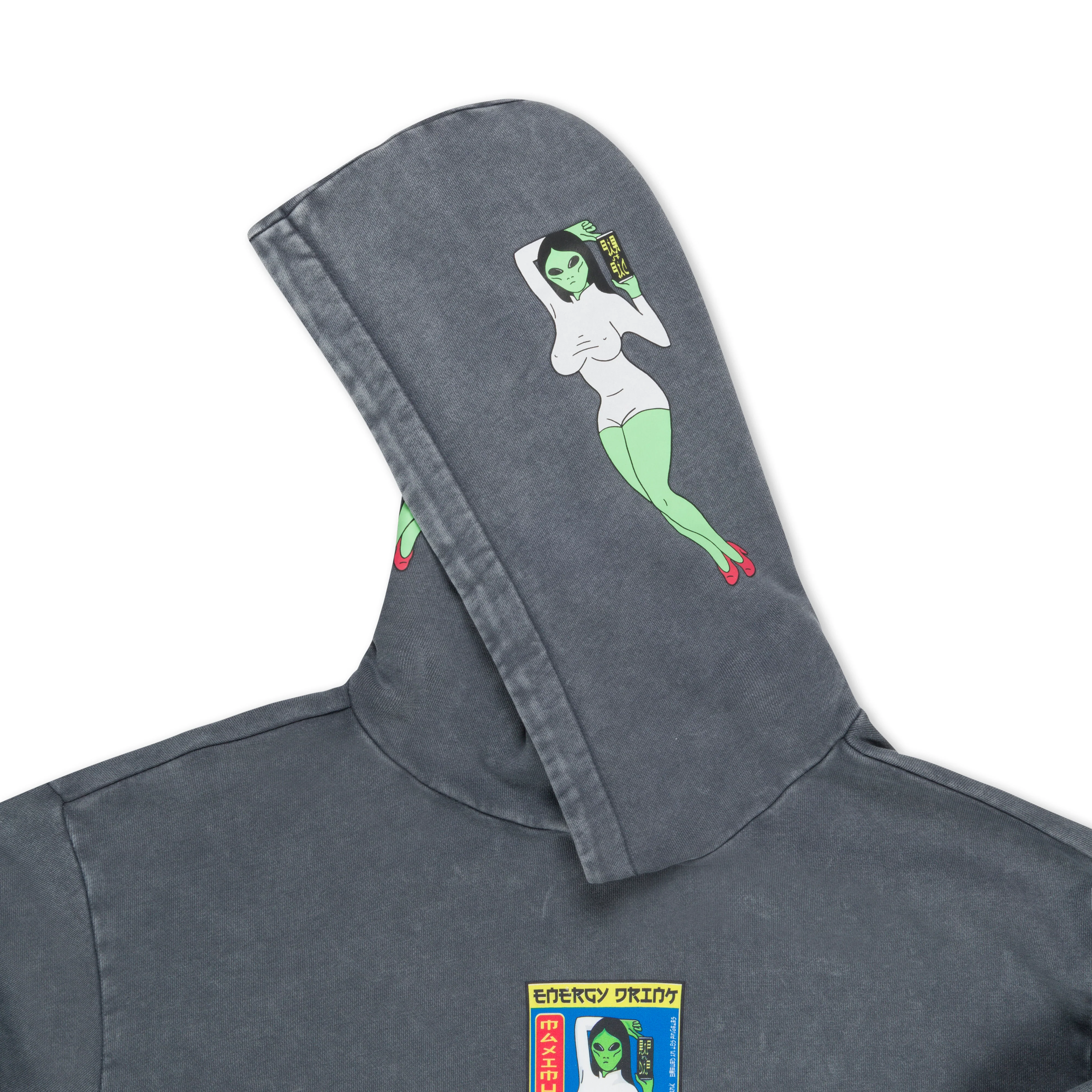 Nerms Cans Hoodie (Charcoal Vintage Wash) - Image 9