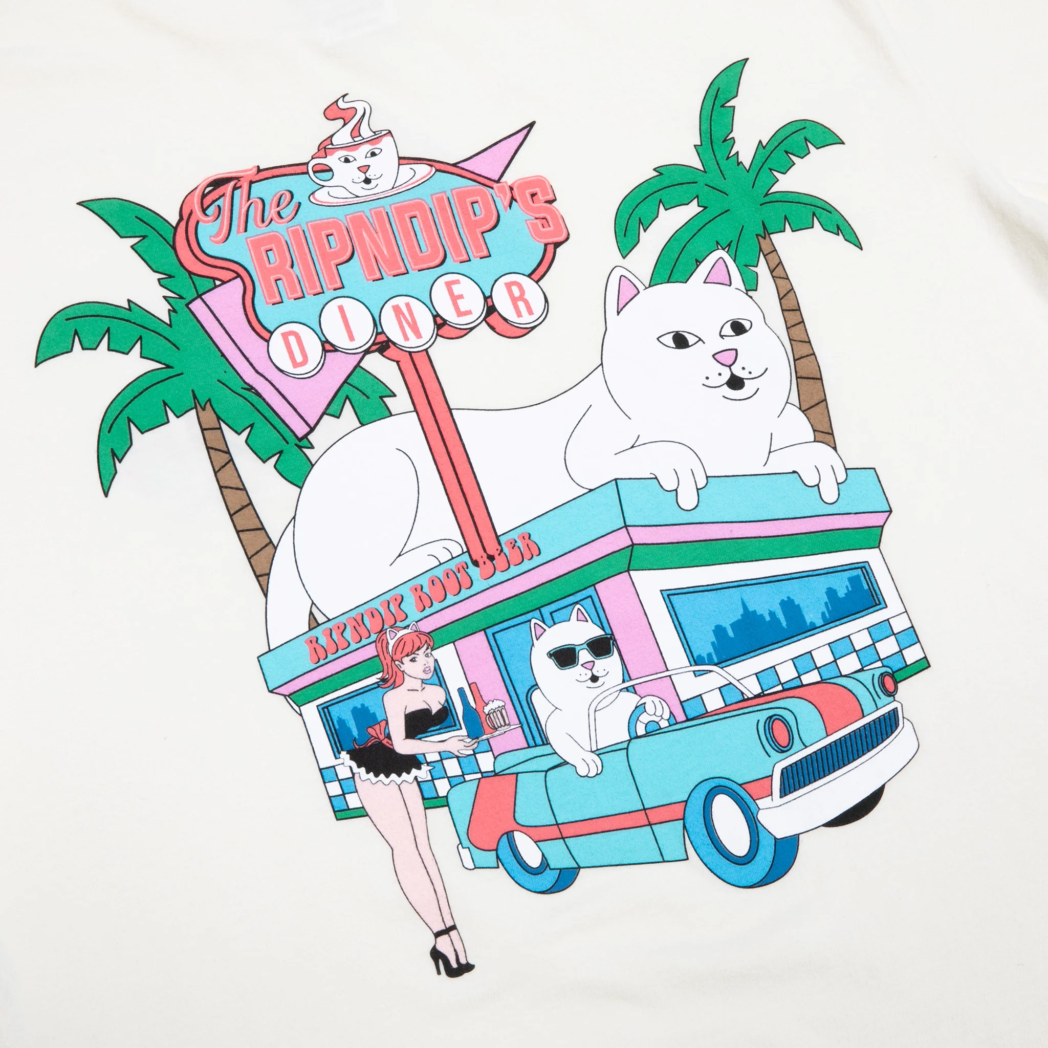 Nerms Diner Tee (Natural) - Image 4