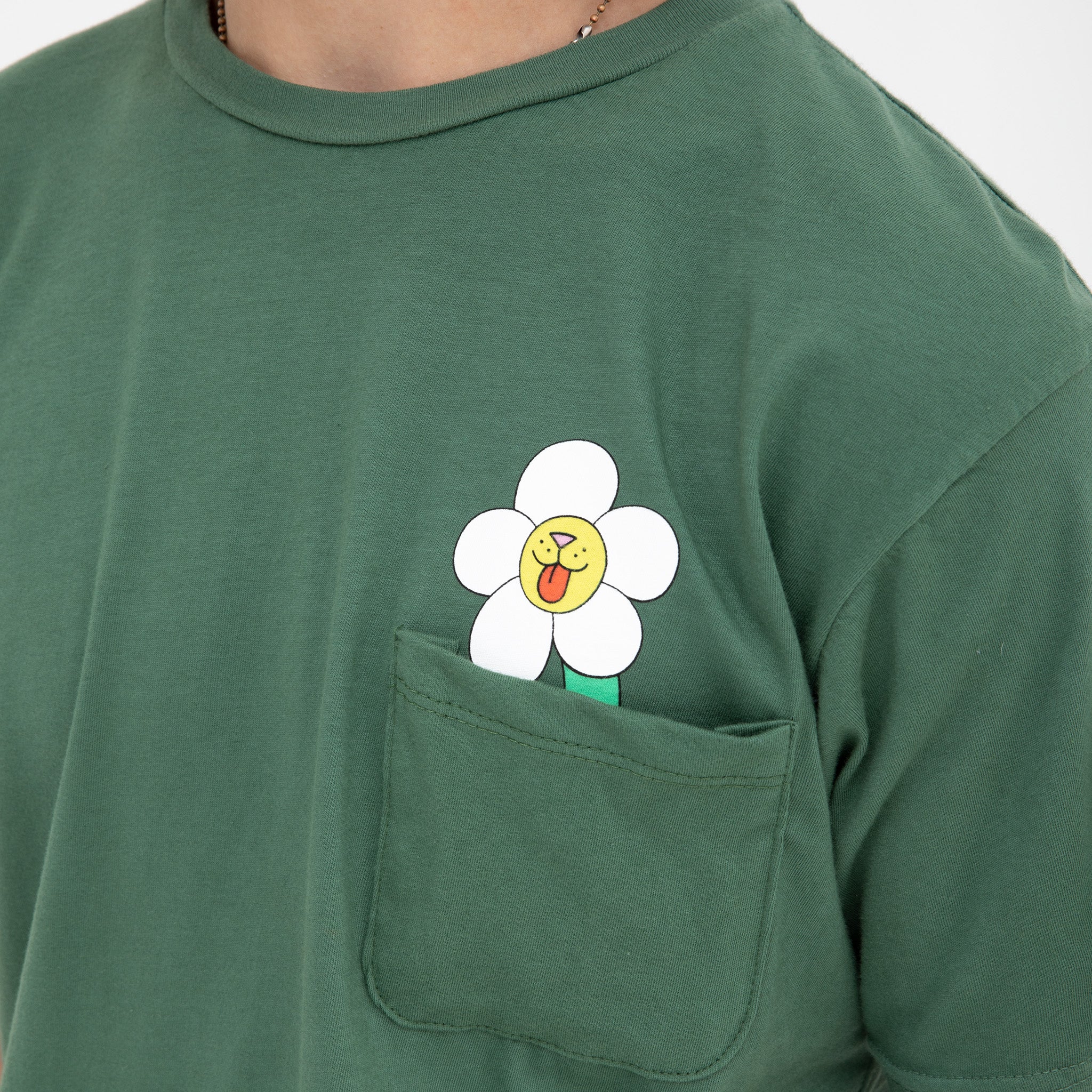 Nerms Of A Feather Pocket Tee (Olive) - Image 2