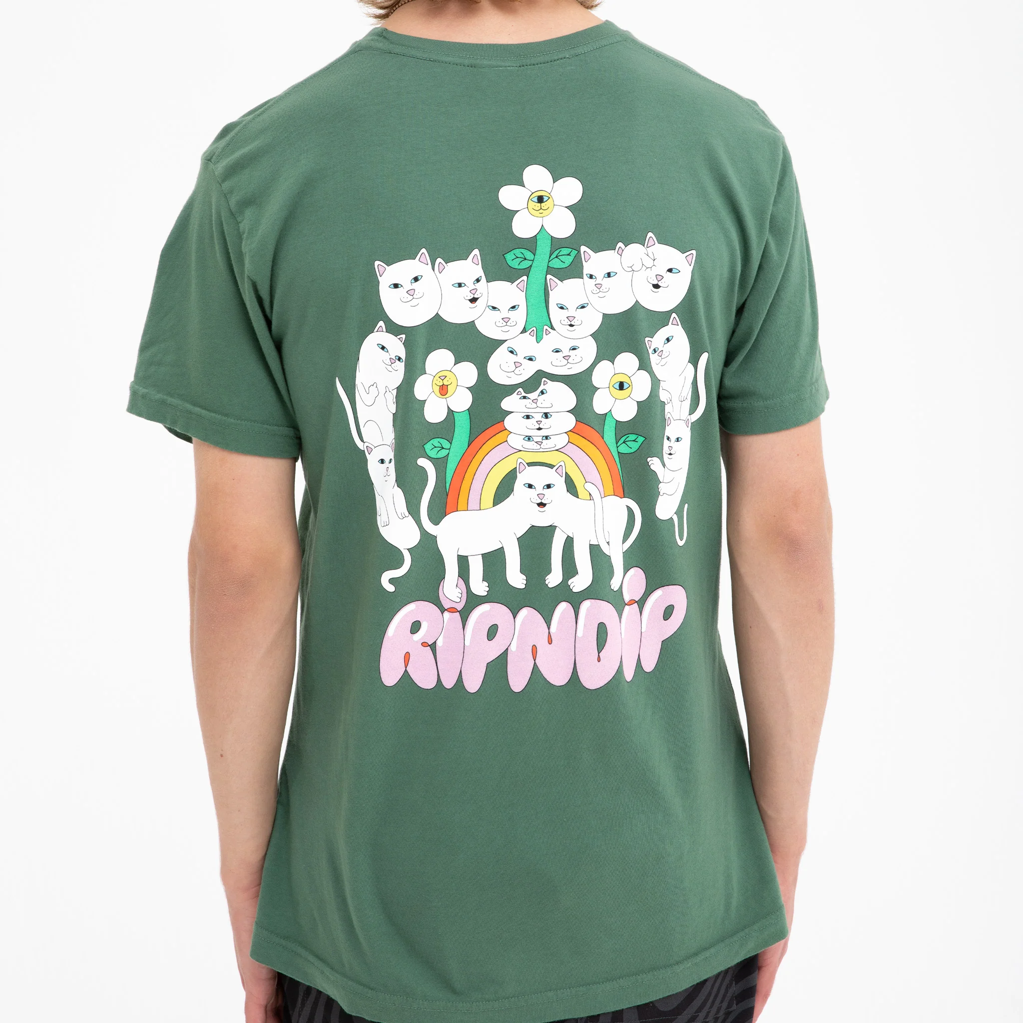Nerms Of A Feather Pocket Tee (Olive) - Image 3
