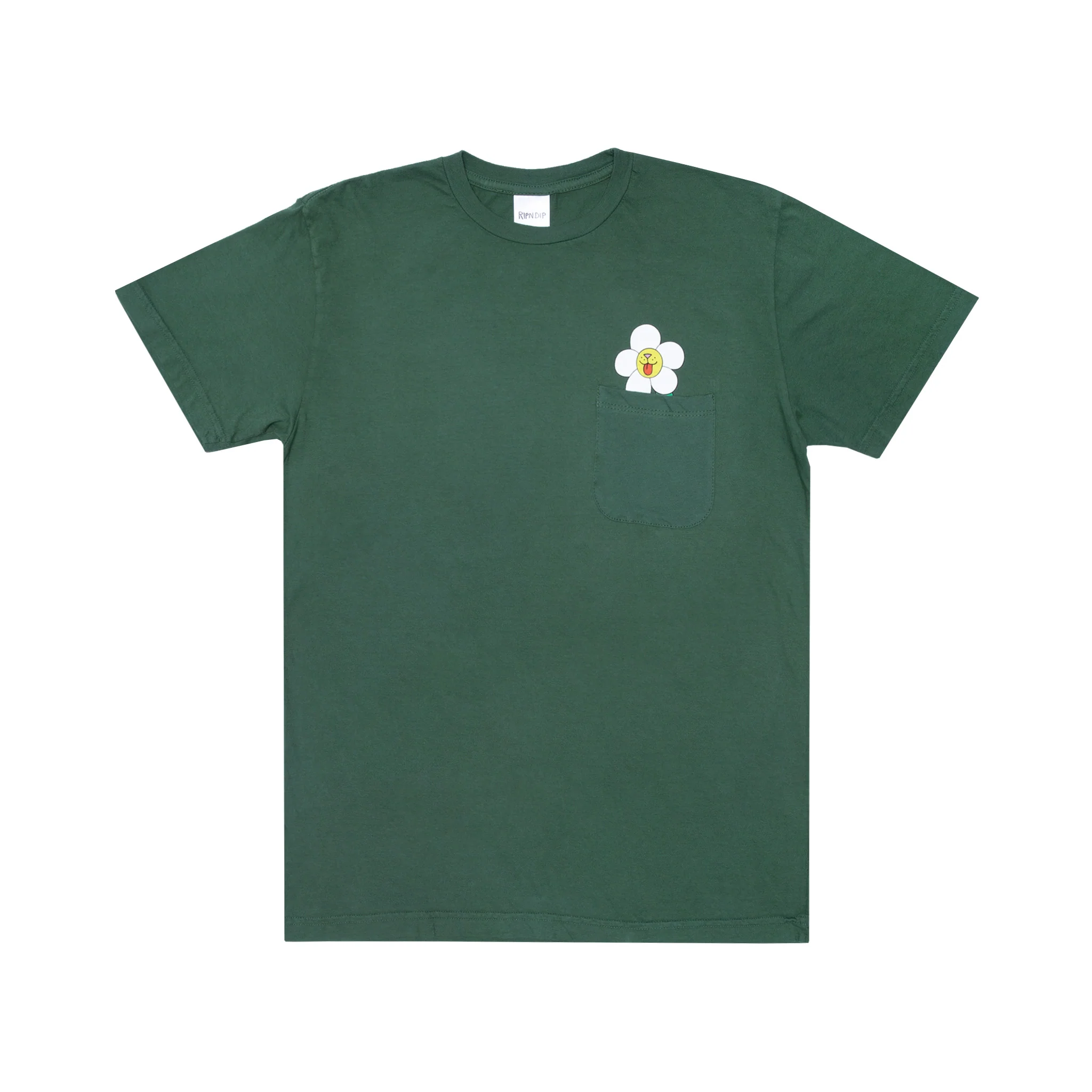 Nerms Of A Feather Pocket Tee (Olive) - Image 4