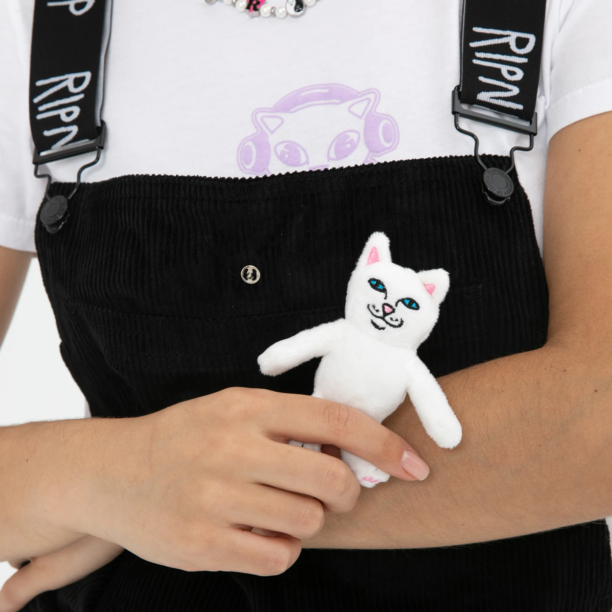 Nermy Buddy Corduroy Overalls (Black) - Image 2