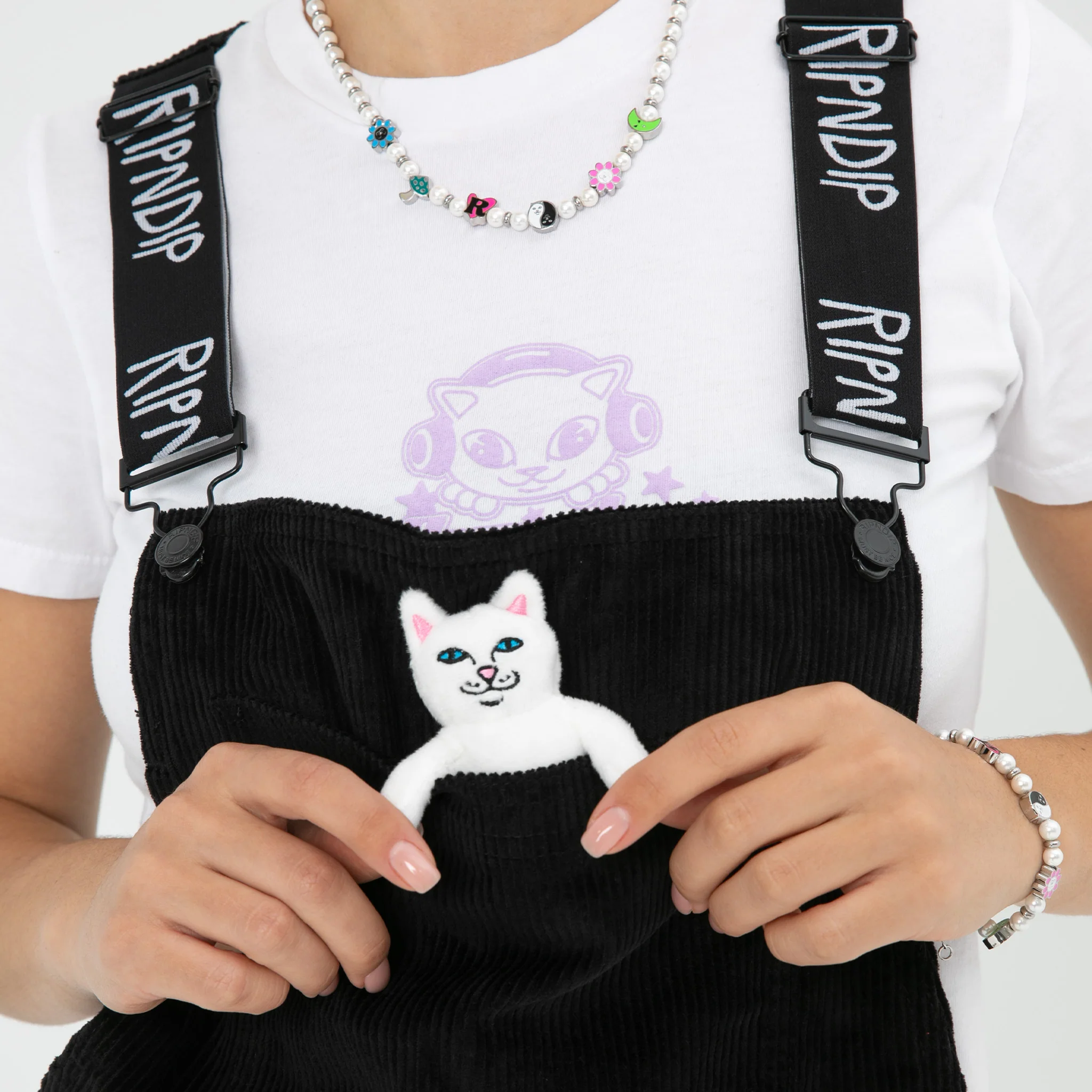 Nermy Buddy Corduroy Overalls (Black) - Image 3