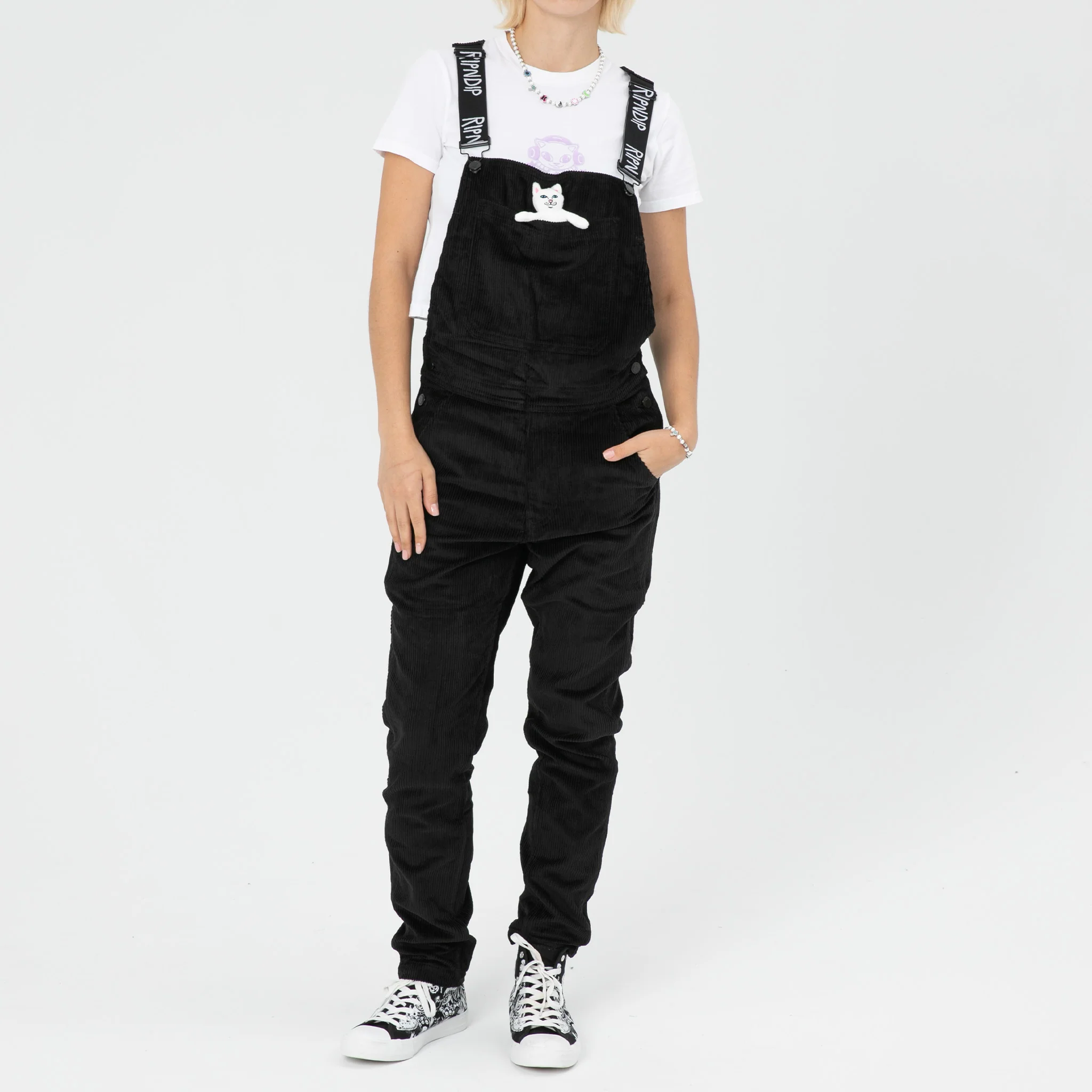 Nermy Buddy Corduroy Overalls (Black) - Image 5