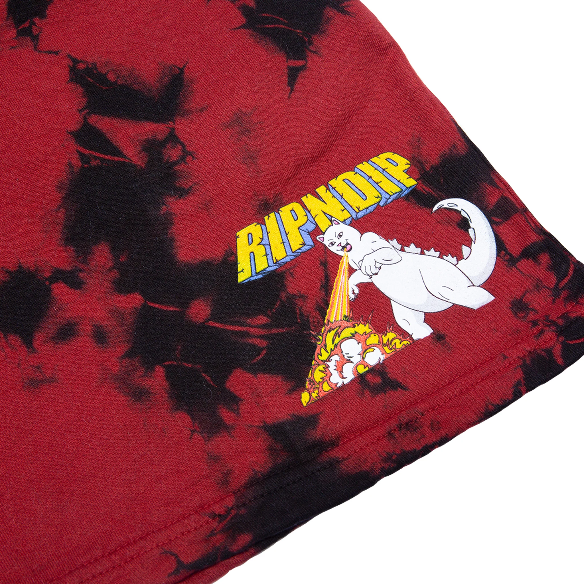 Nermzilla Sweatshorts (Black/Red Dye) - Image 2