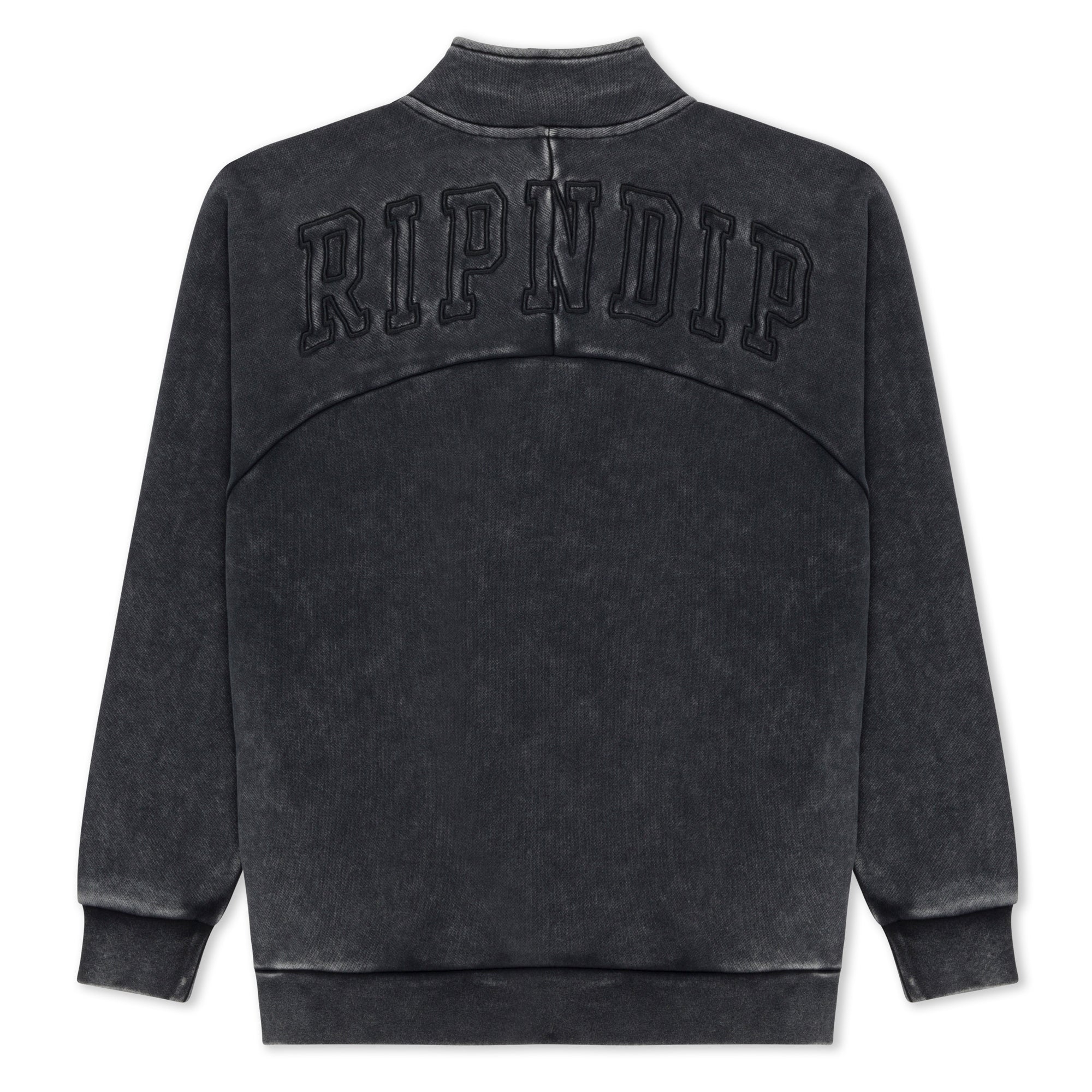 Night Quarter Zip Sweatshirt (Black) - Image 3