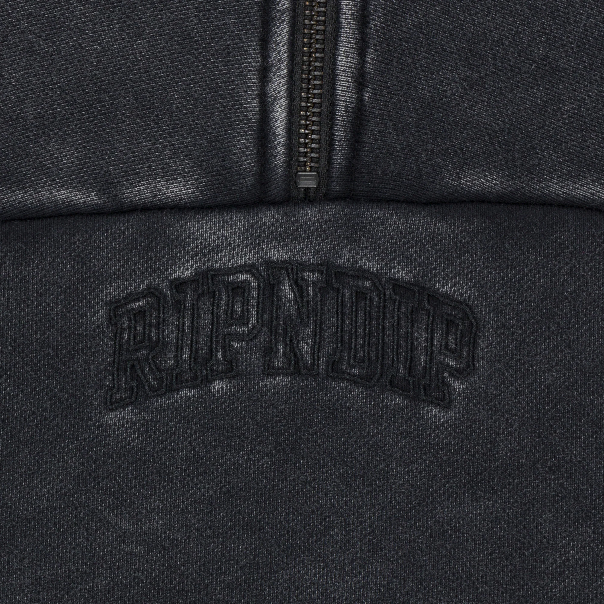 Night Quarter Zip Sweatshirt (Black) - Image 4