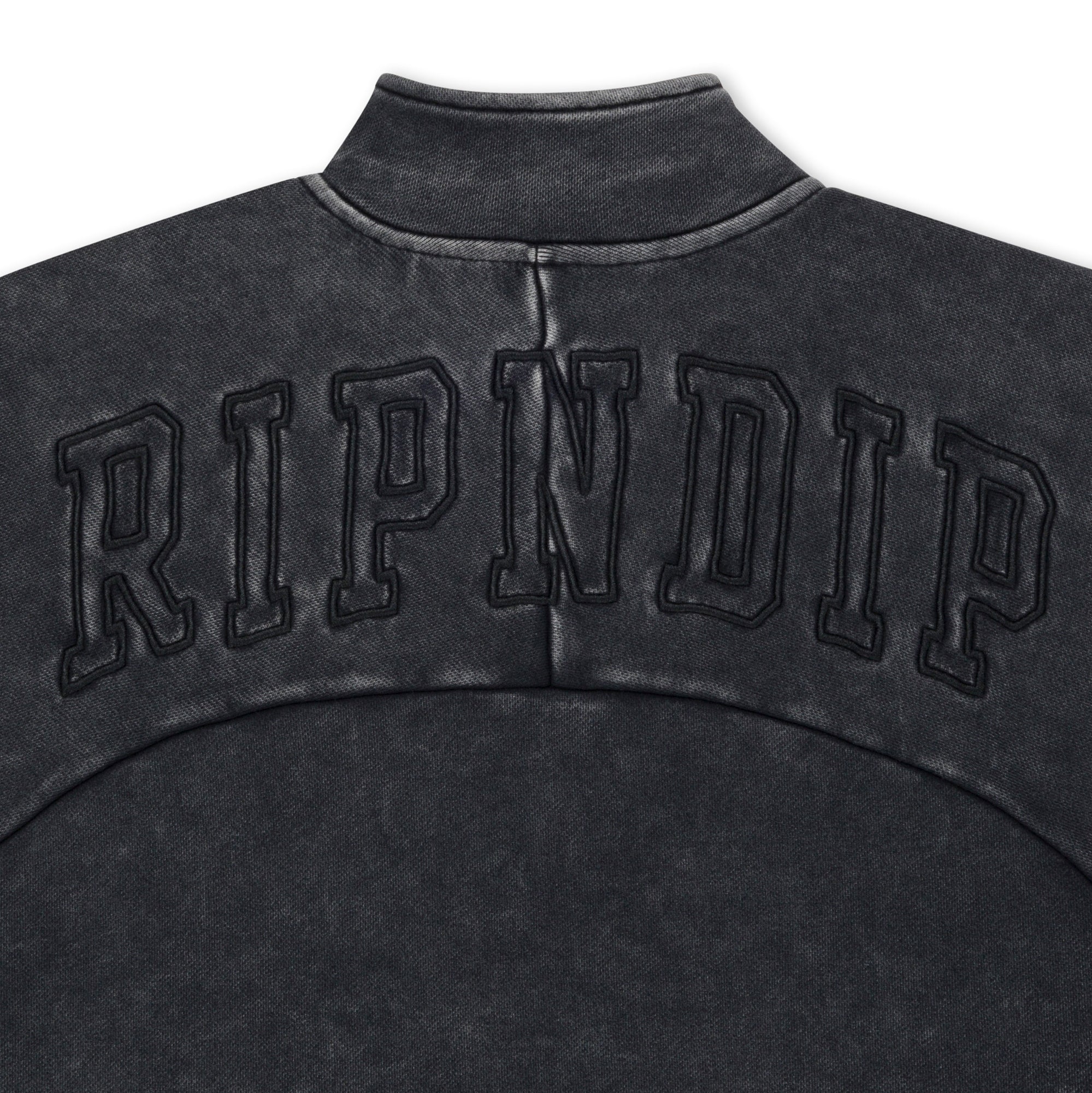 Night Quarter Zip Sweatshirt (Black) - Image 5