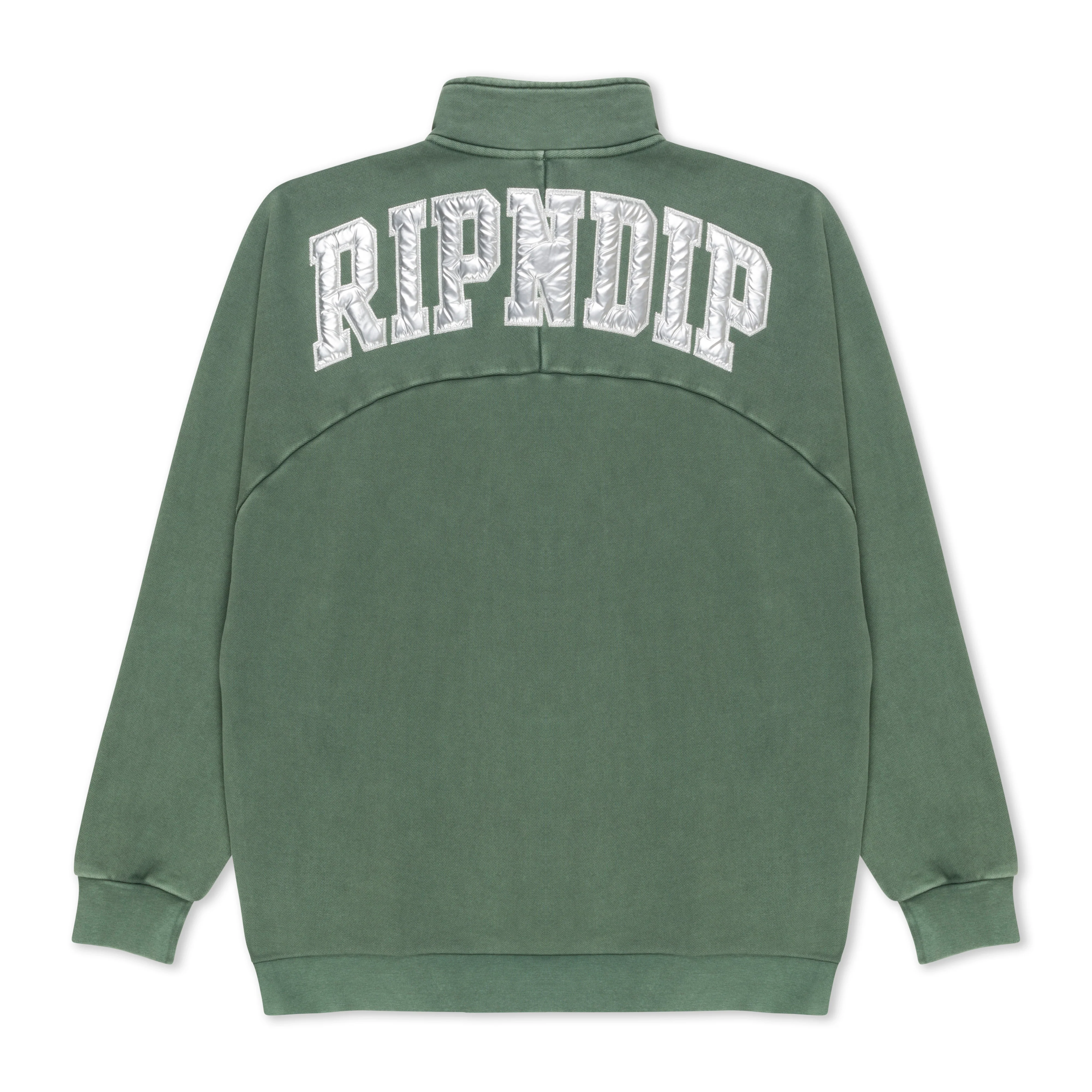Night Quarter Zip Sweatshirt (Dusty Pine) - Image 4