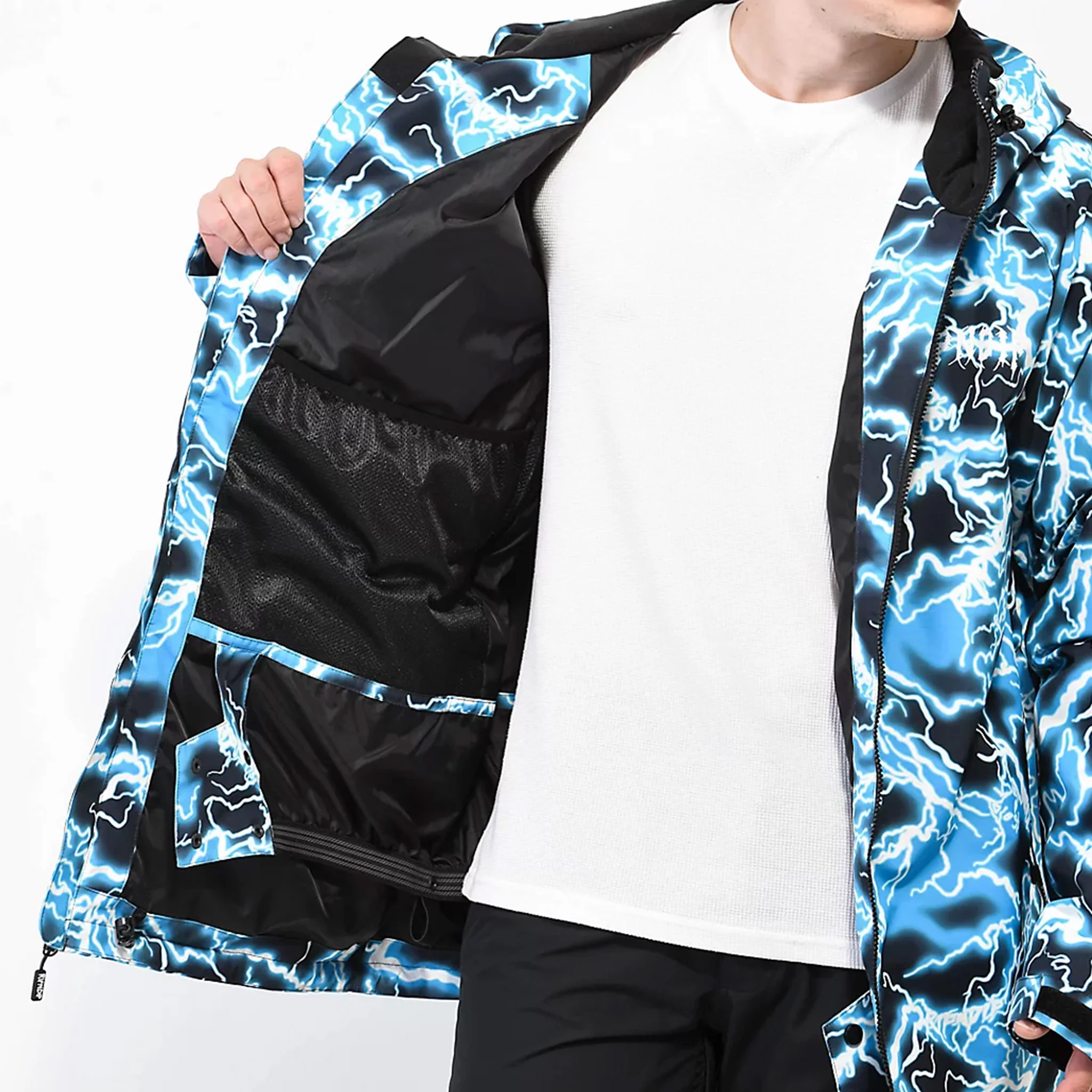 Nikola Snowboard Jacket (Black / Blue) - Image 3