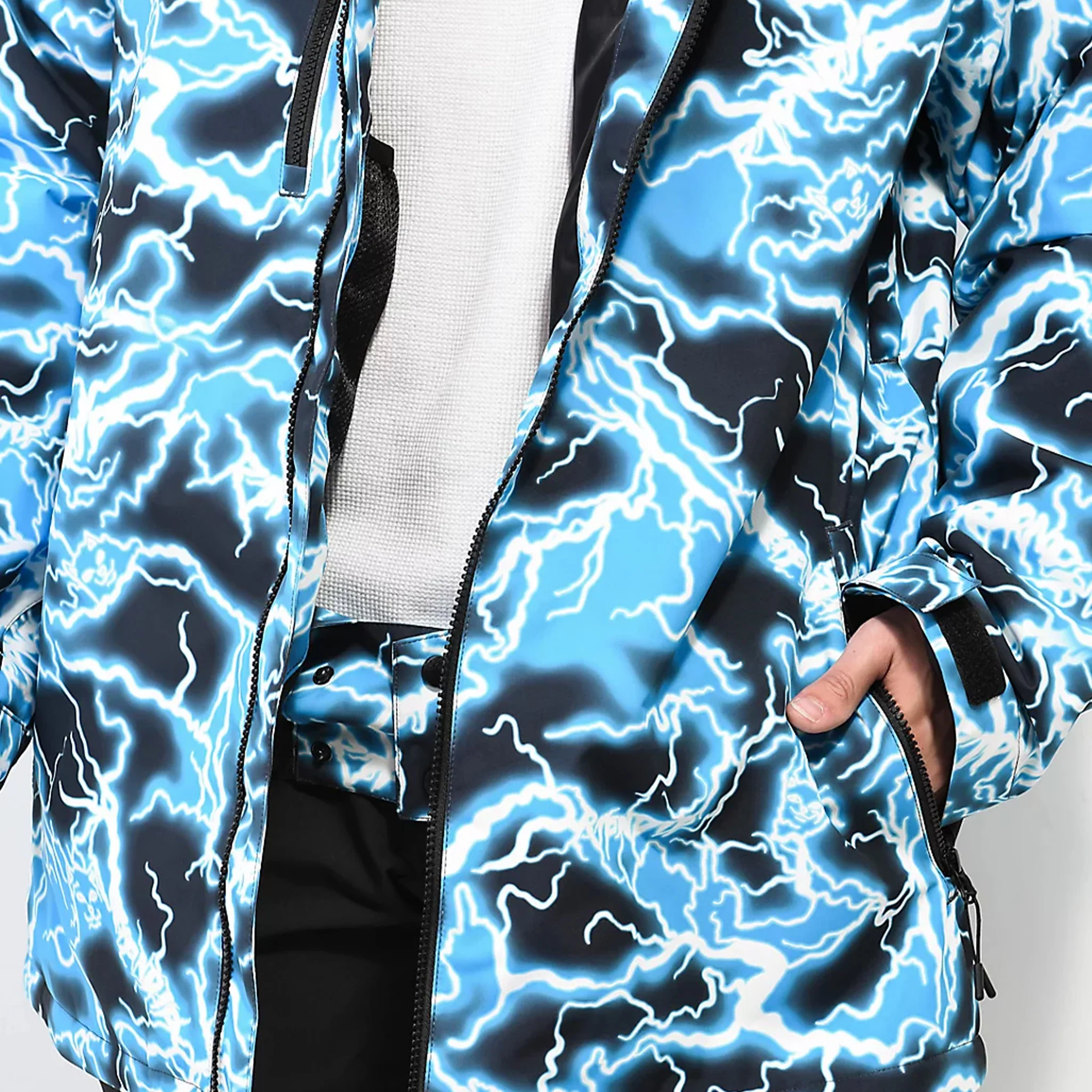 Nikola Snowboard Jacket (Black / Blue) - Image 4