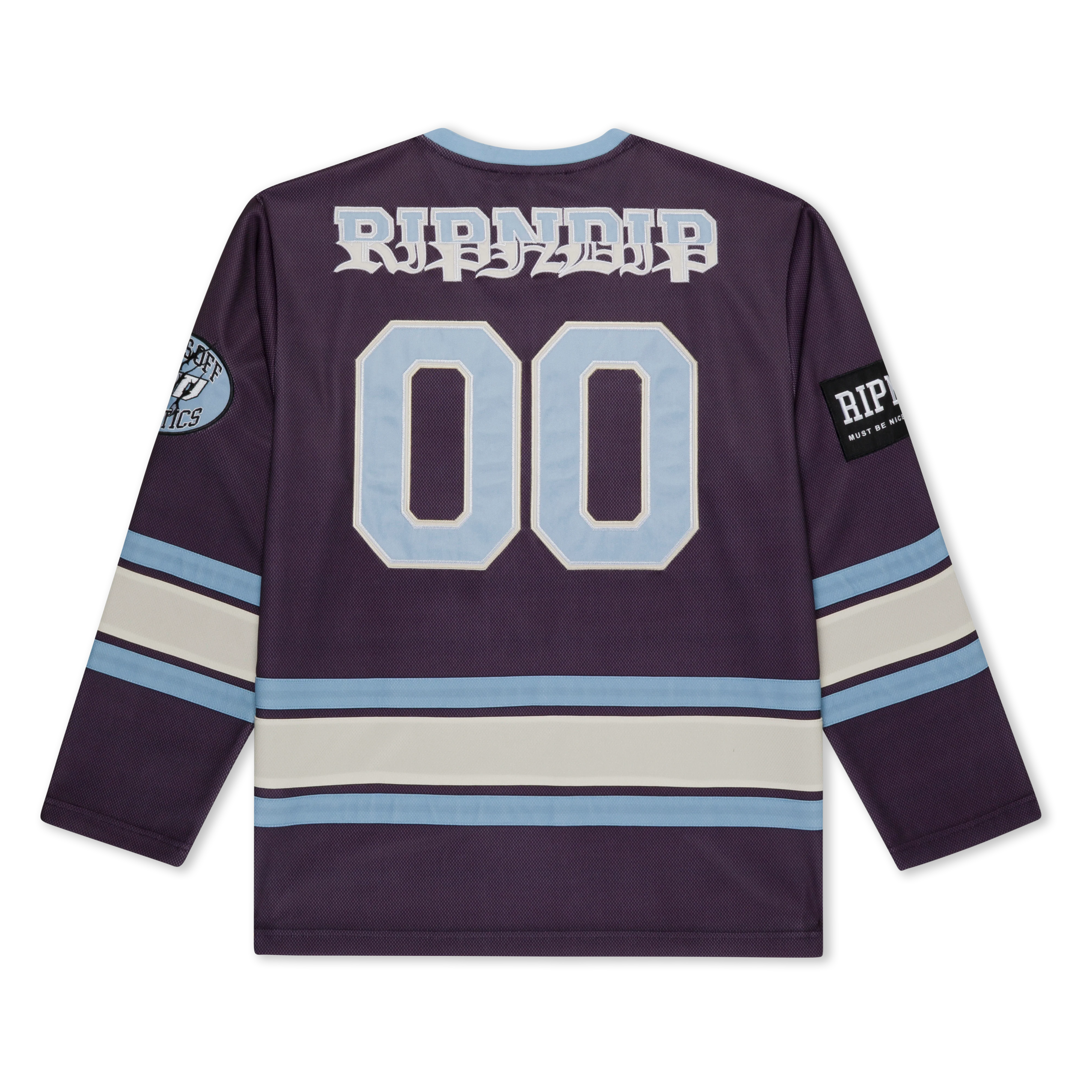 No Days Off Hockey Jersey (Plum) - Image 5