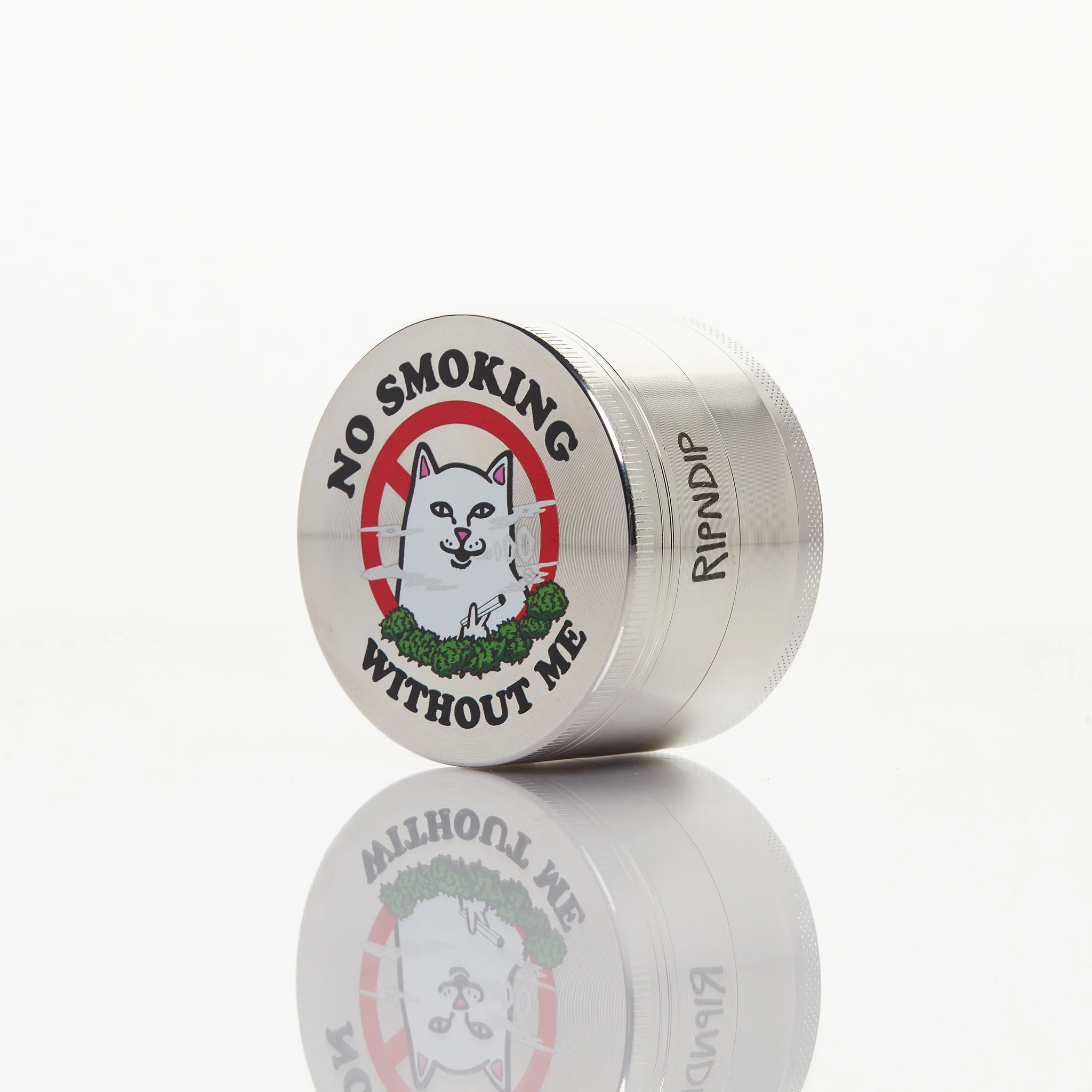 No Smoking Grinder (Silver)