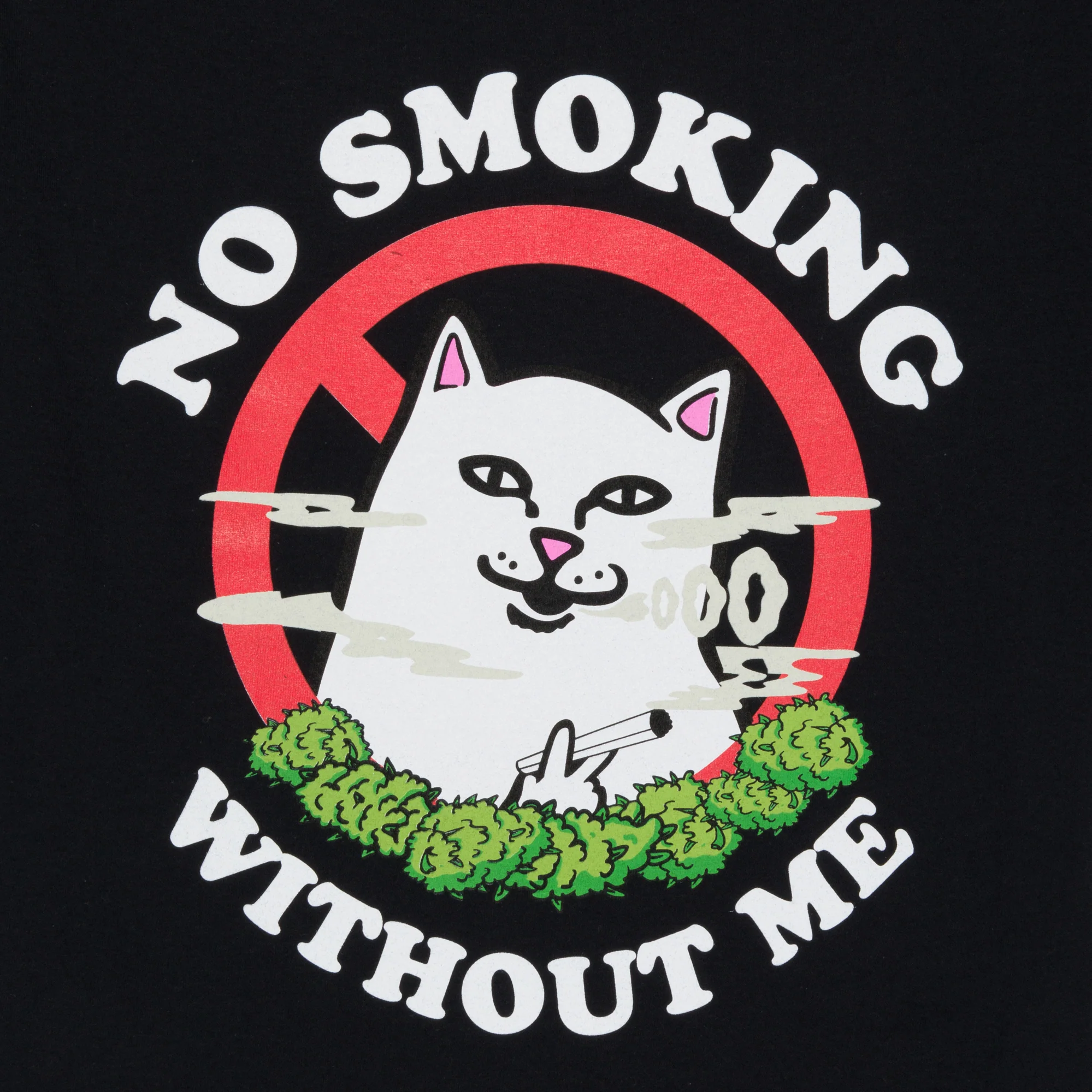 No Smoking Tee (Black) - Image 3