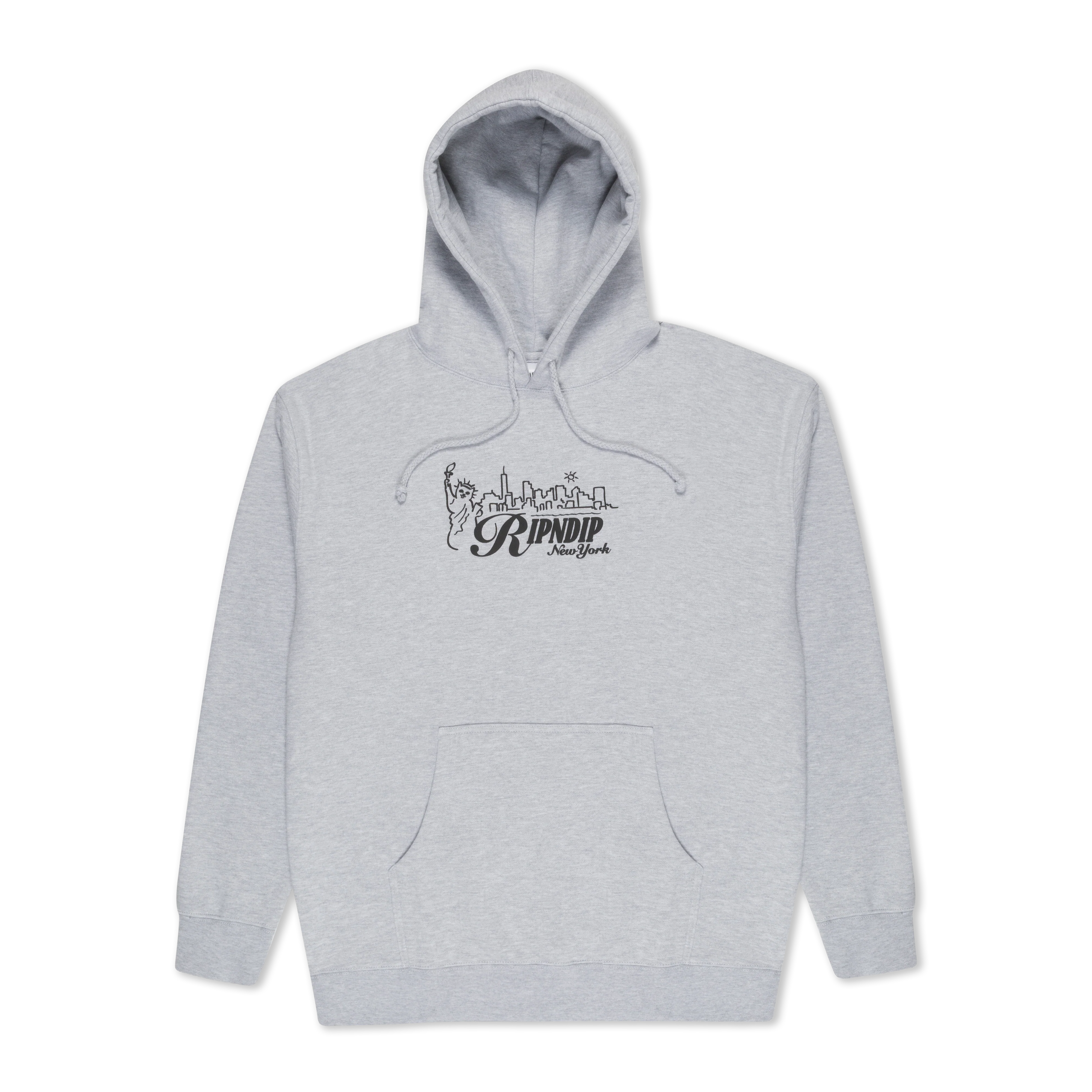 NYC Skyline Hoodie (Ash Heather)