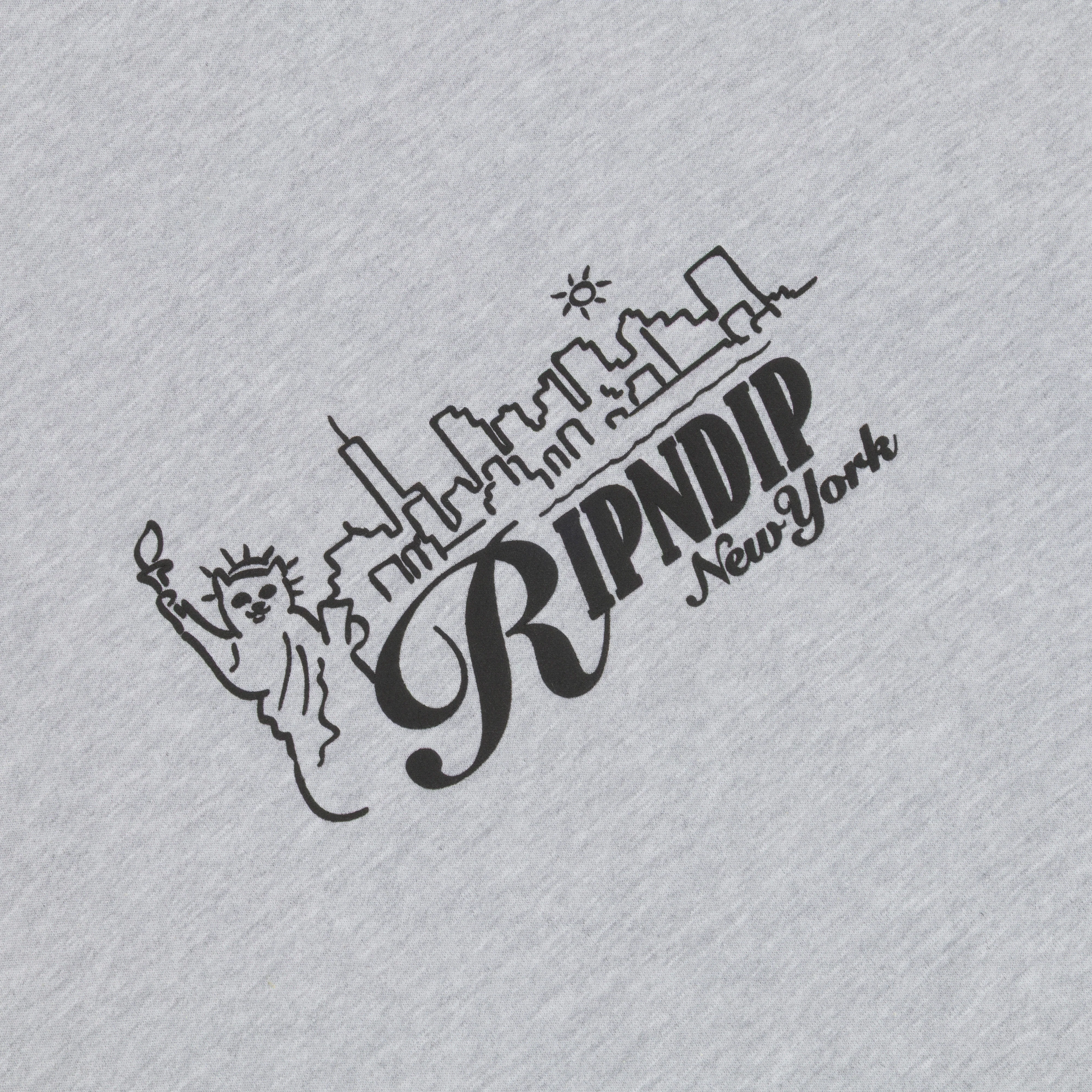 NYC Skyline Hoodie (Ash Heather) - Image 2
