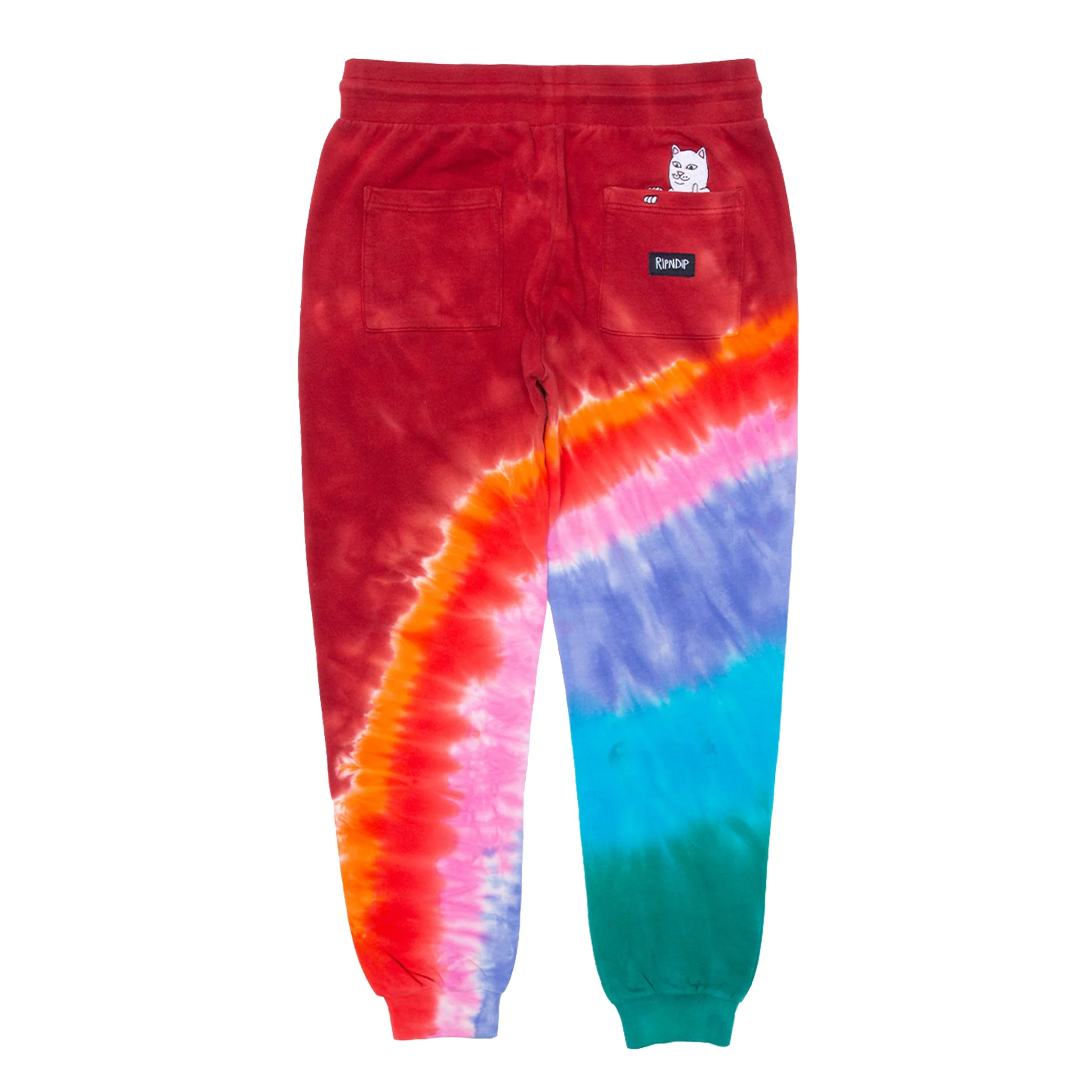 OG Prisma Embroidered Sweatpants (Red Tie Dye) - Image 3