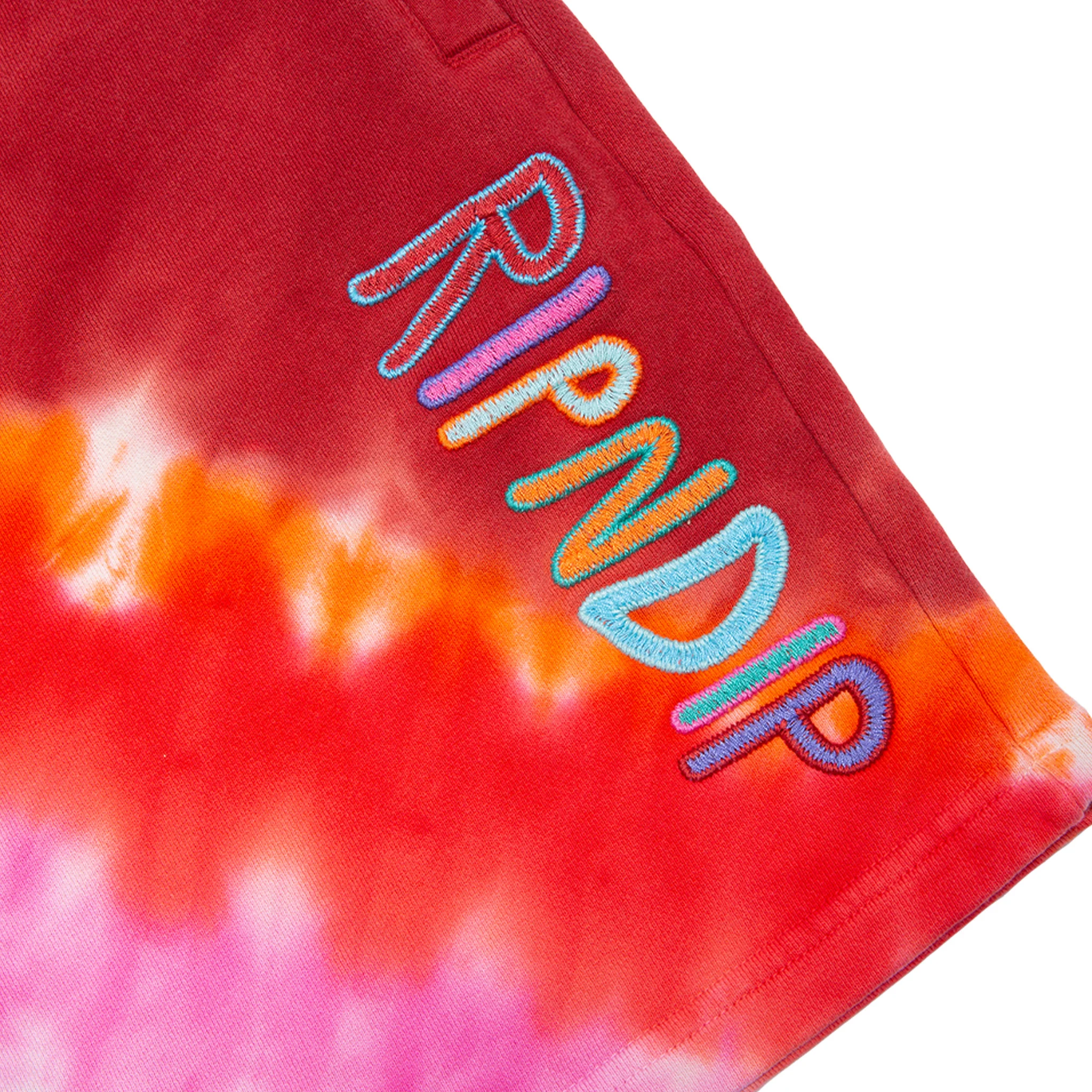 OG Prisma Embroidered Sweatshorts (Red Tie Dye) - Image 4