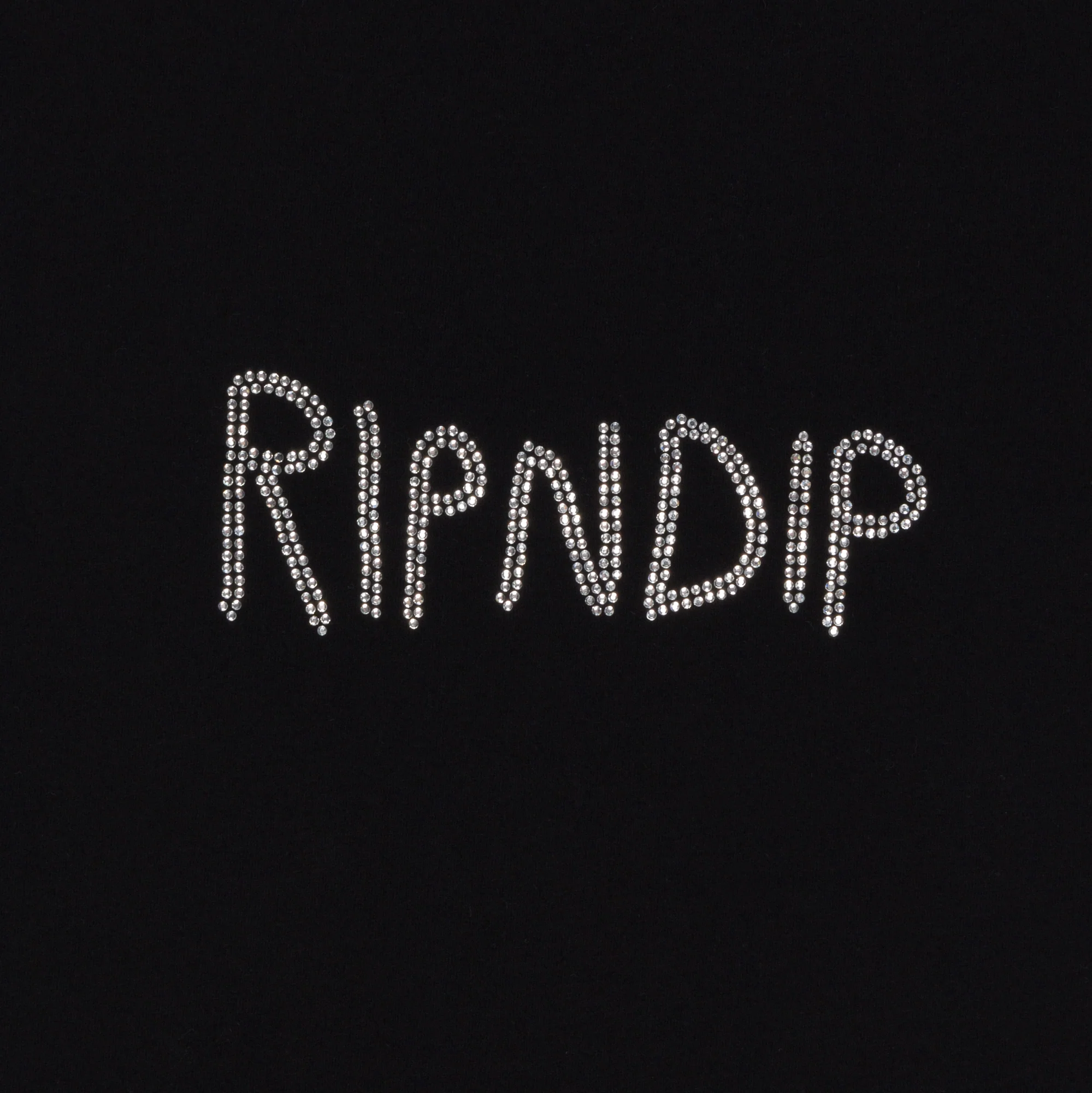 OG RIPNDIP Cropped Rhinestone Tank (Black) - Image 4