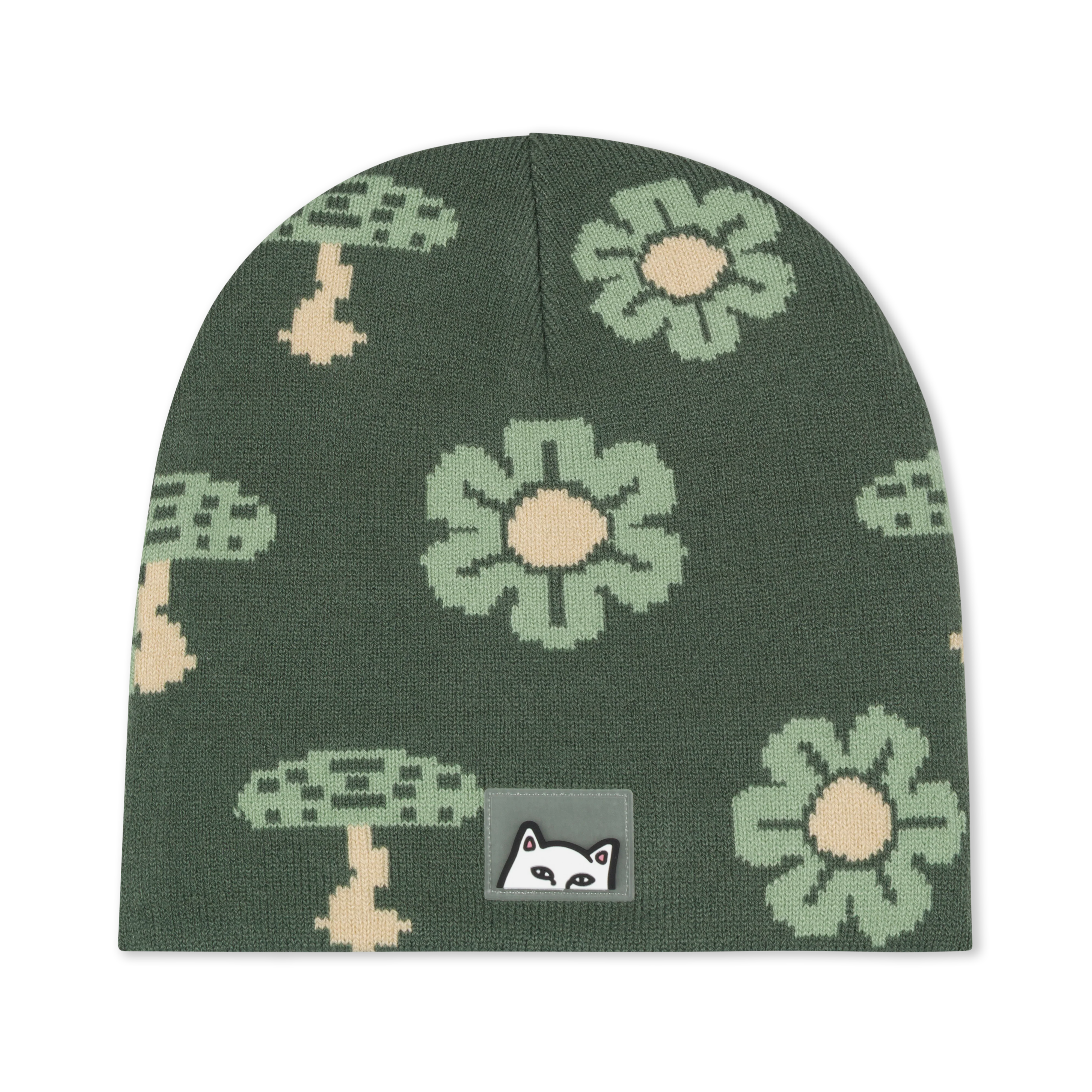 Out Of This World Skull Beanie (Sage Green)