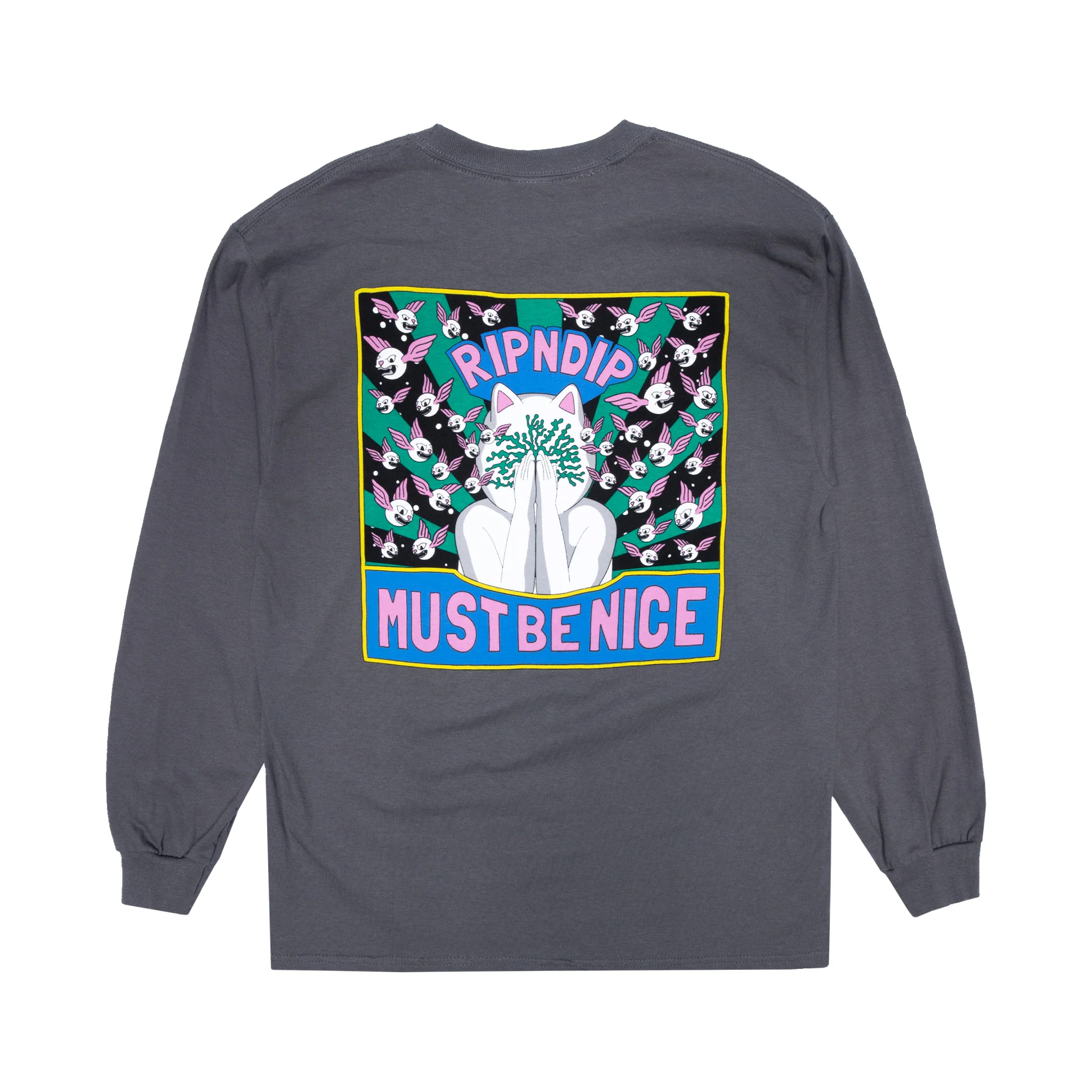 Overthinking Long Sleeve (Charcoal) - Image 3