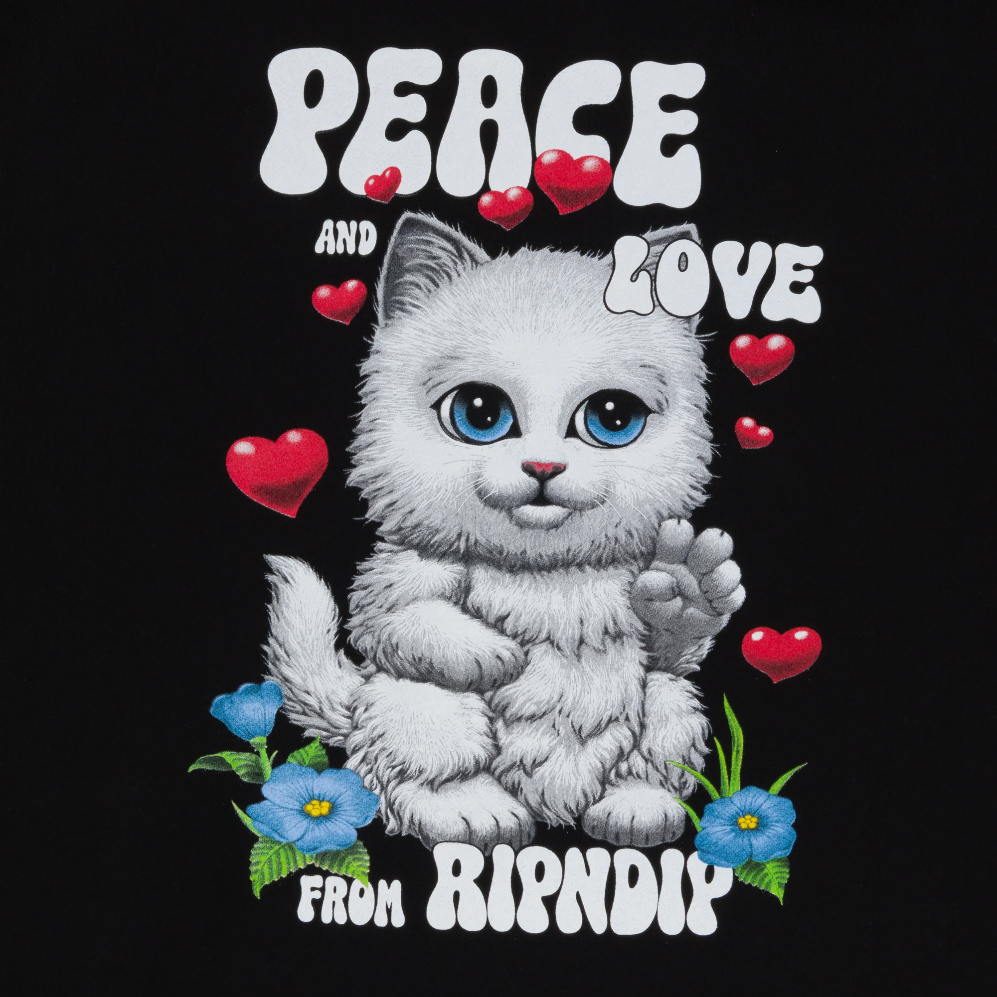 Peace Love Ripndip Hoodie (Black) - Image 5