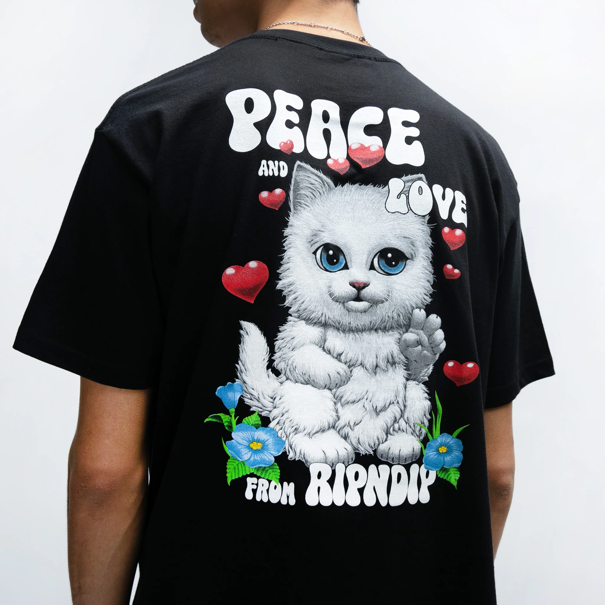 Peace Love Ripndip Tee (Black) - Image 2