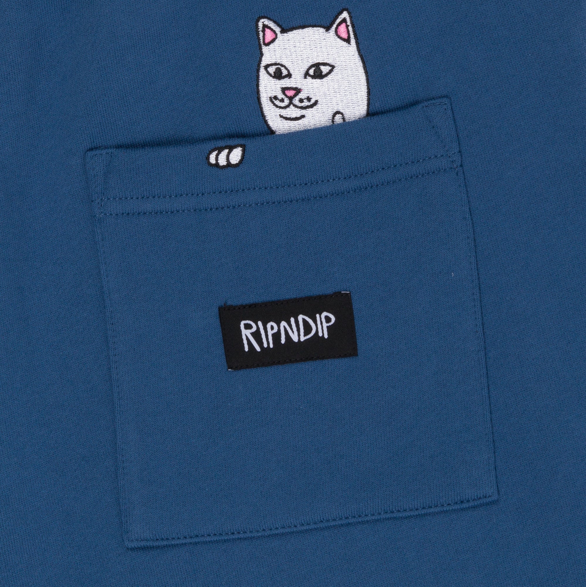 Peek A Nerm Sweatshorts (Pacific Blue) - Image 6